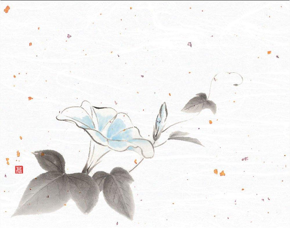 Yamaco Yumi Commercial Use 4x5-inch Floral Design Morning Glory (100 sheets) yamaco65971