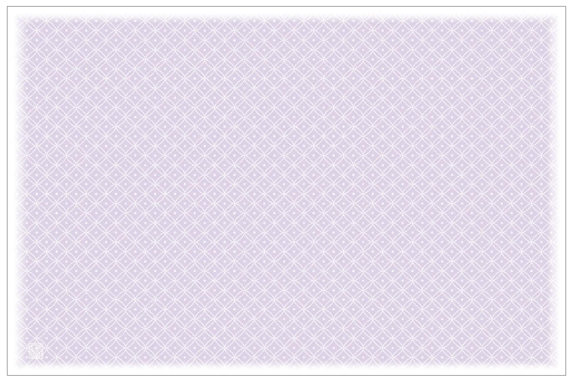 Yamaco Yumi Commercial Use 3-Shaku Hosho Washi Kaiseki Mat Colorful Komon Pattern Wisteria Purple (100 Sheets) yamaco66773