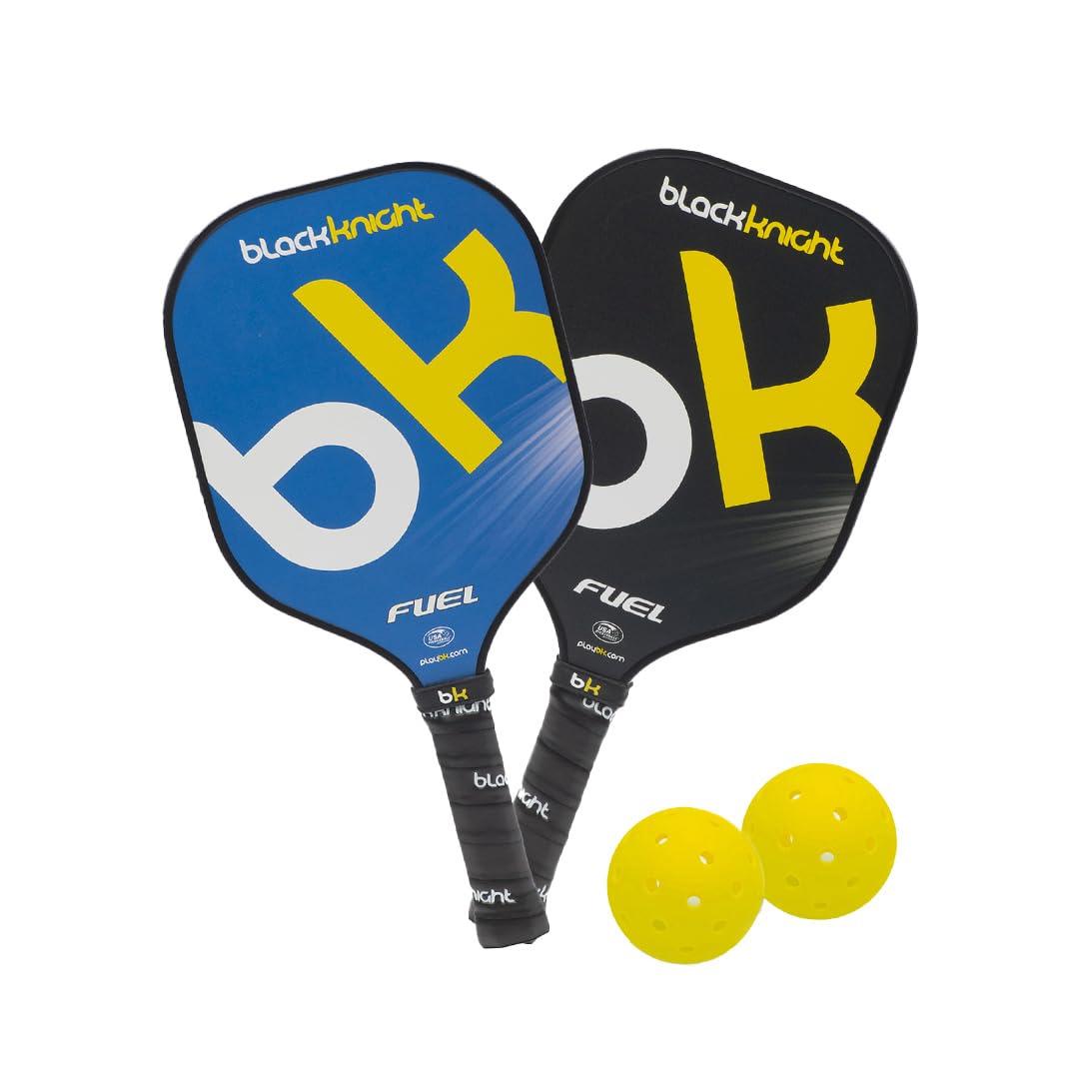 Black Knight Pickleball Paddle Fuel Set PP-9136 (Black × Blue / 1 / Men's, Lady's, Jr)