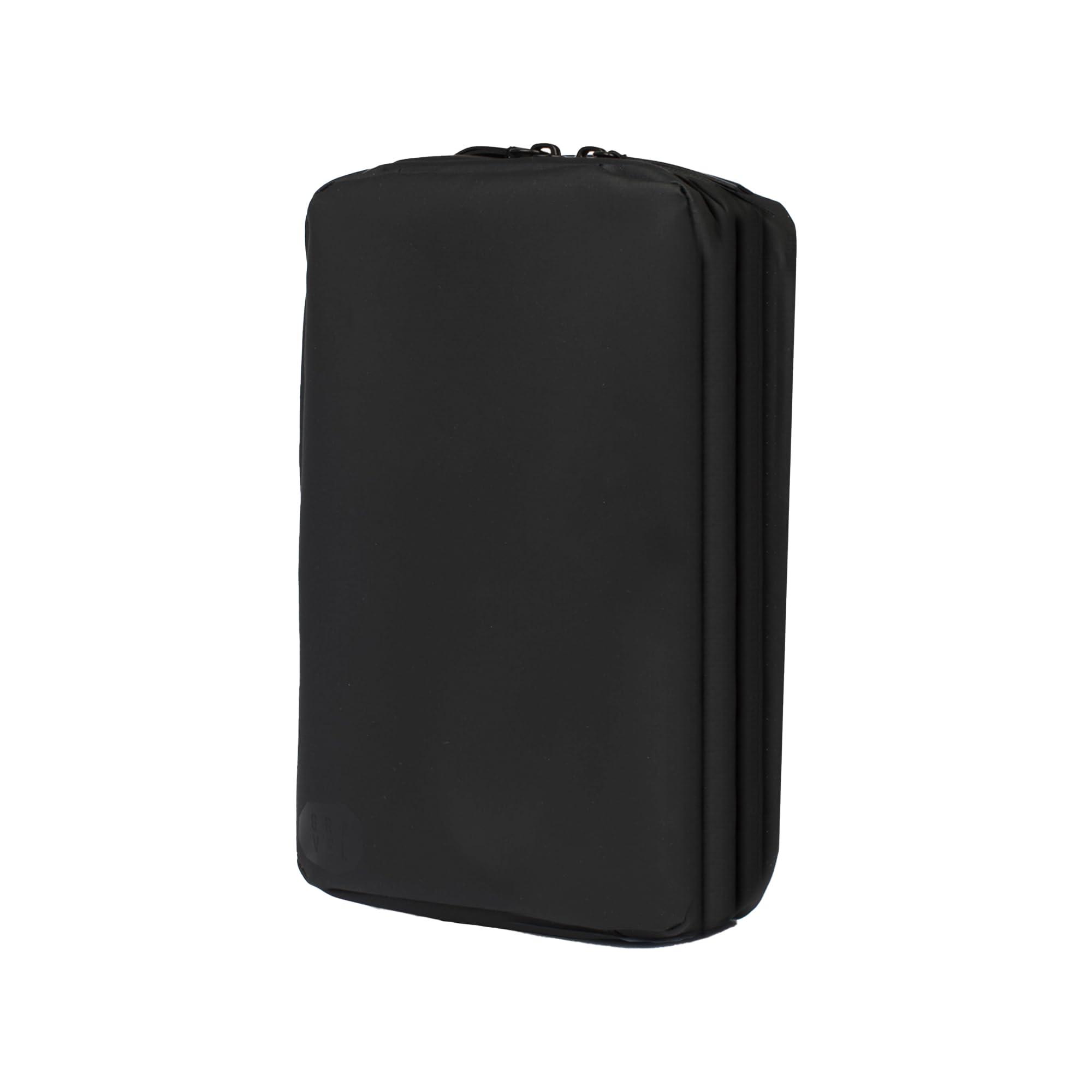 GRAVEL Travel Pouch MAX (6L Extra Large Capacity) Black Holds hair straighteners and shavers For trips lasting over a month