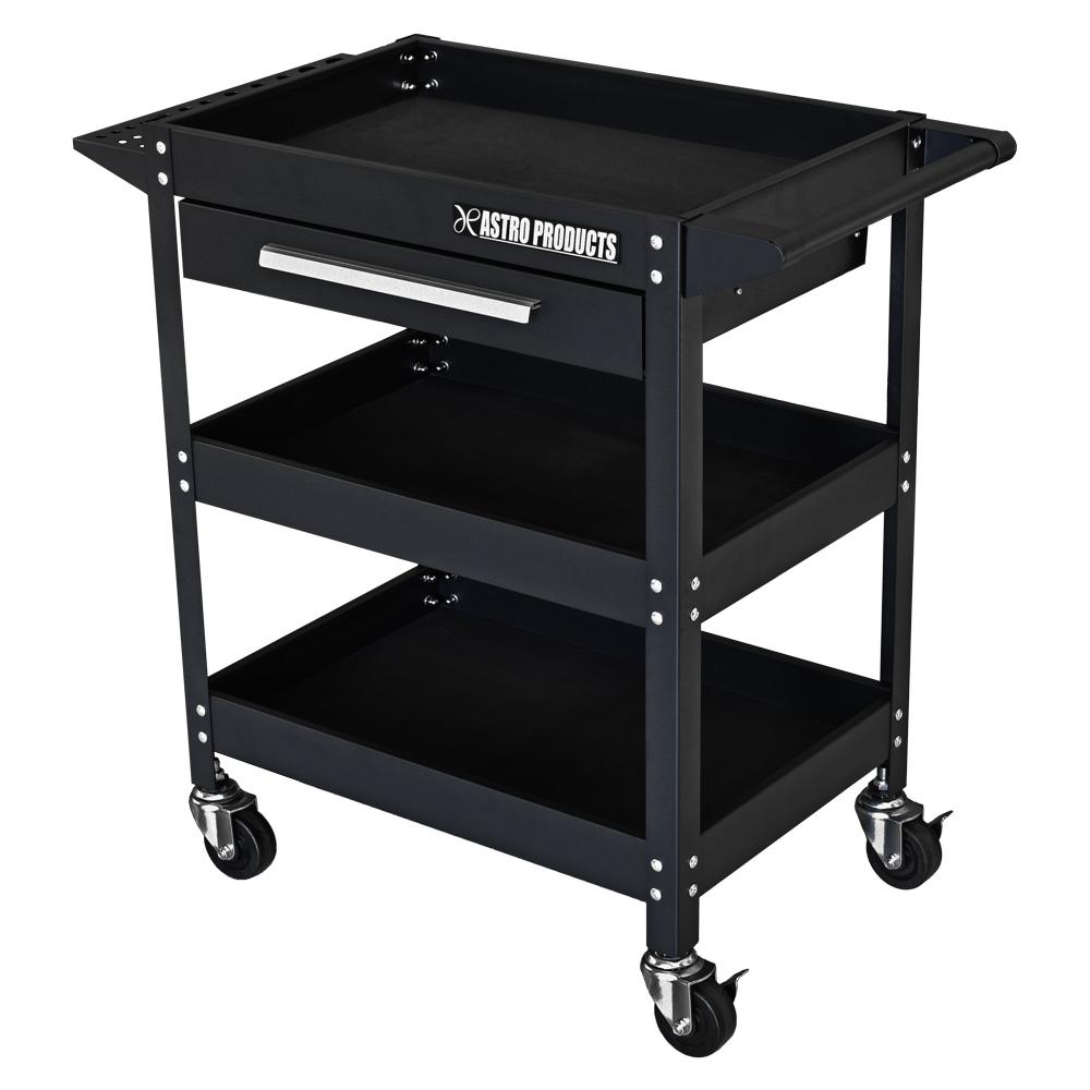 AP Tool Wagon 3-Tier Black with Drawers TW830