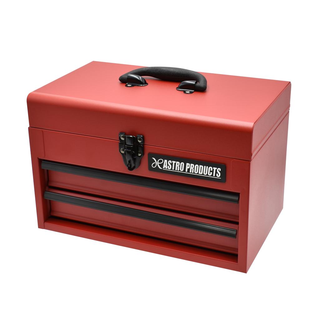 AP Compact Tool Box, 2-Tier, Matte Red CTB141