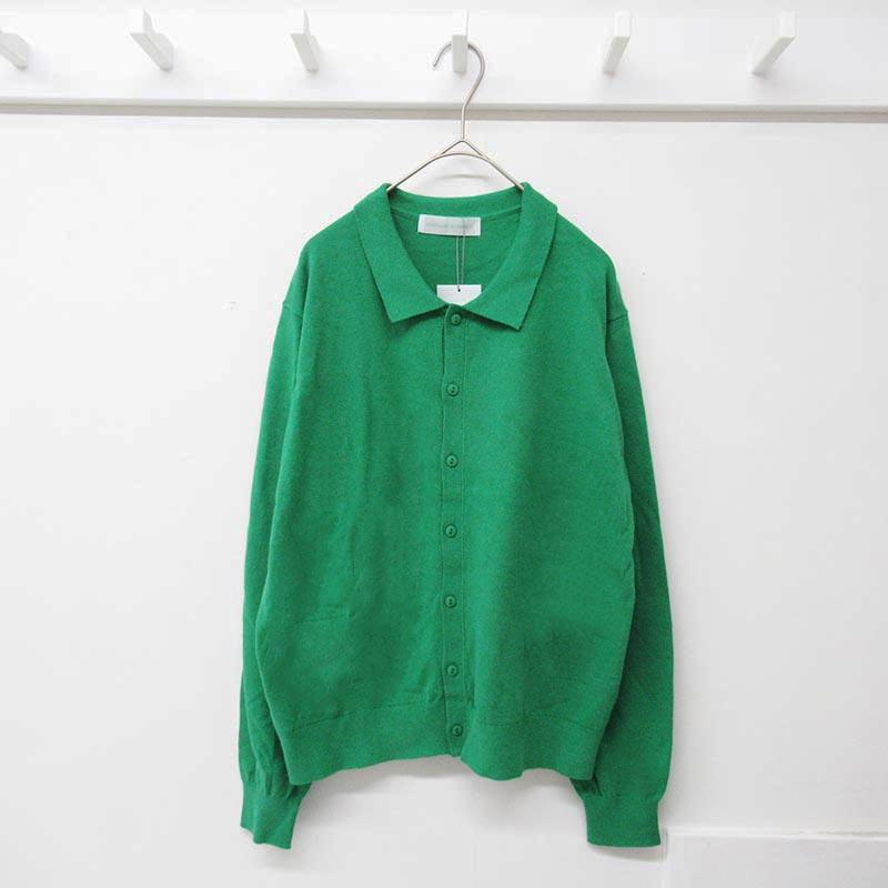 NOUVELLES DU PARADIS Mu Cotton Polo Cardigan GR35