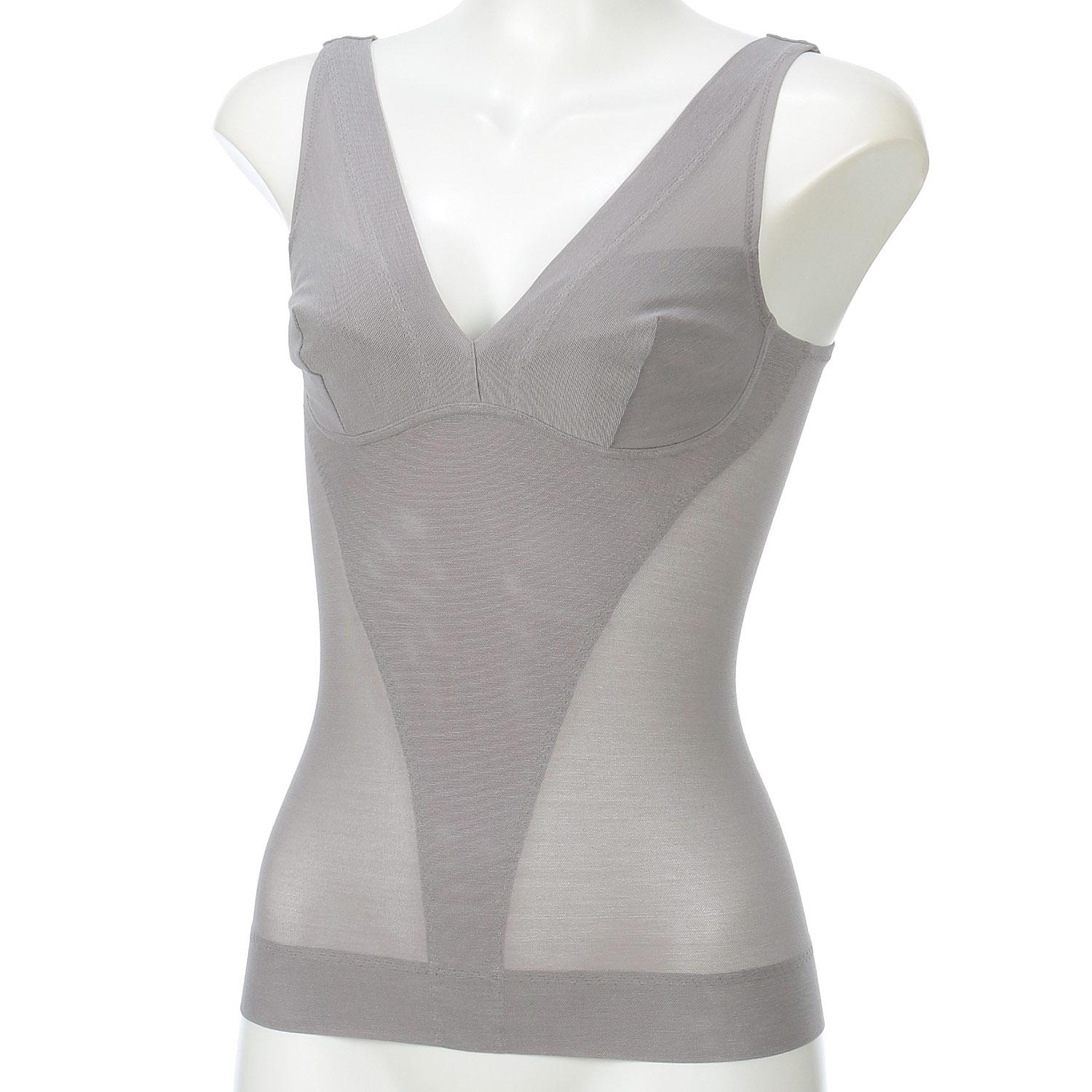 Cotton Mesh Body Shaper Charcoal Gray LL Joyeuse