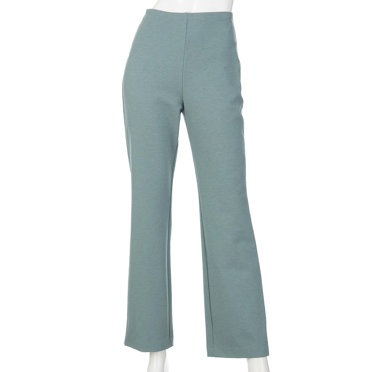 Pittats Fall/Winter Material Straight Pants Blue Gray S