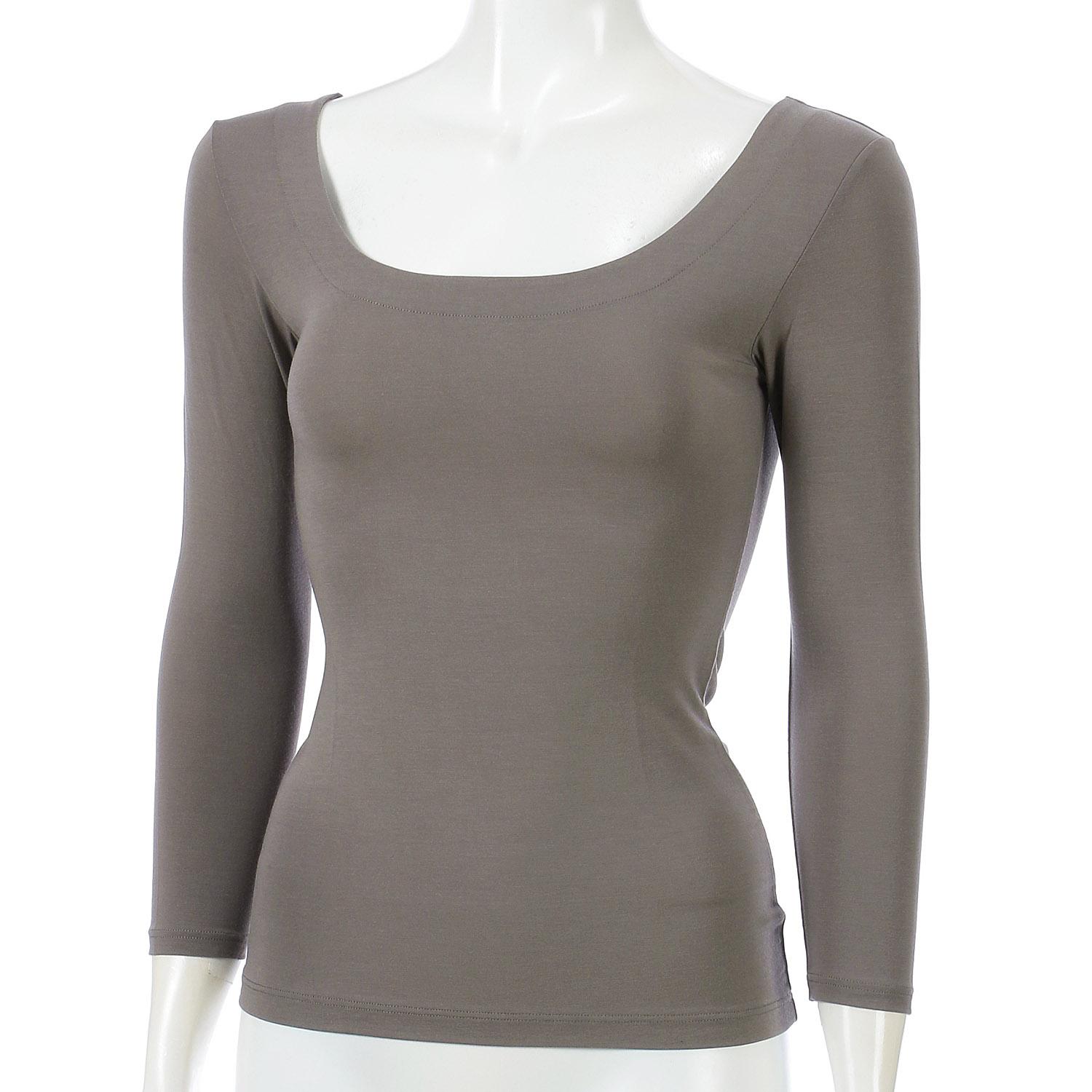 Ultra-Soft Premium Innerwear Round Neck 3/4 Sleeve LL Jouaie Dark Gray LL (2L)