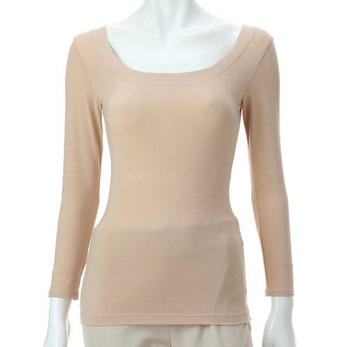 Silky-Soft Premium Innerwear Round Neck 3/4 Sleeve LL Joyeuse Beige LL (2L)