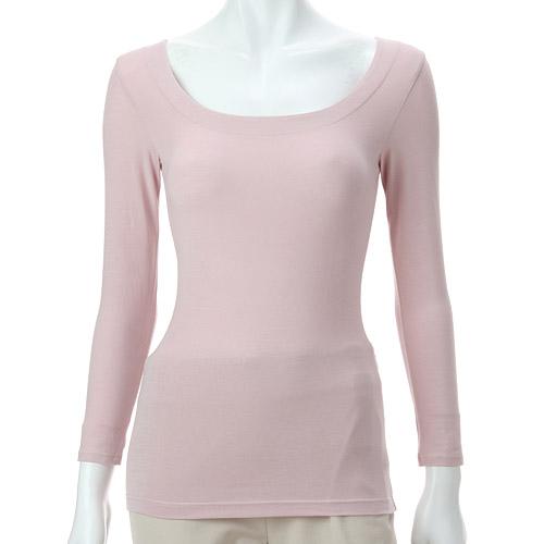 Silky-Soft Premium Innerwear Round Neck 3/4 Sleeve LL Jouaie Smoky Pink LL (2L)