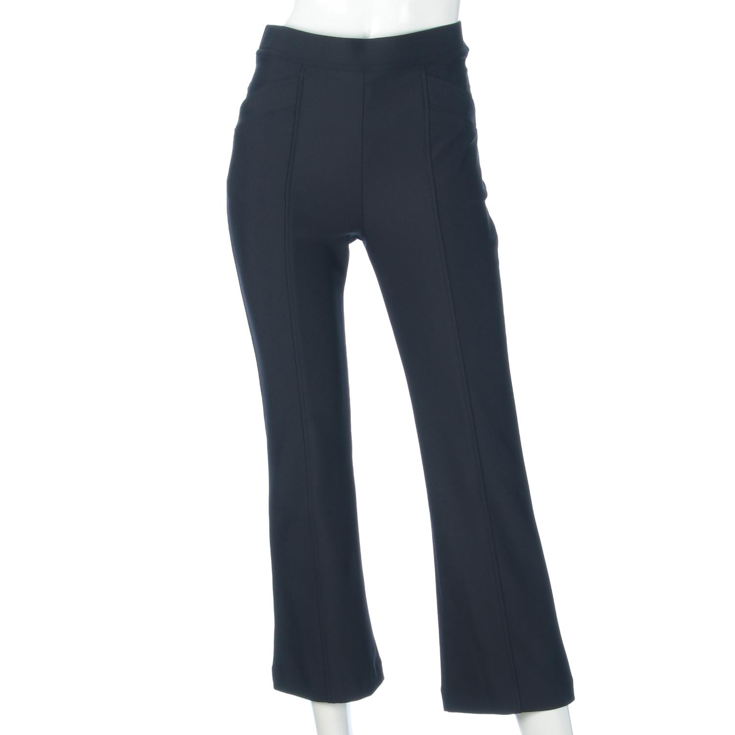 Fit Pants - Year-Round Material Solid Black - Inseam 65cm Length