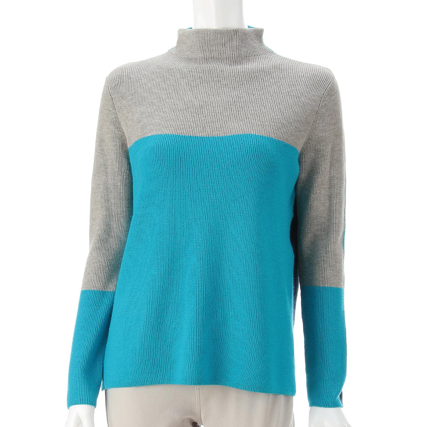 LAPIS ROUGE Three-Color 2-Way Sweater Navy 11Gou