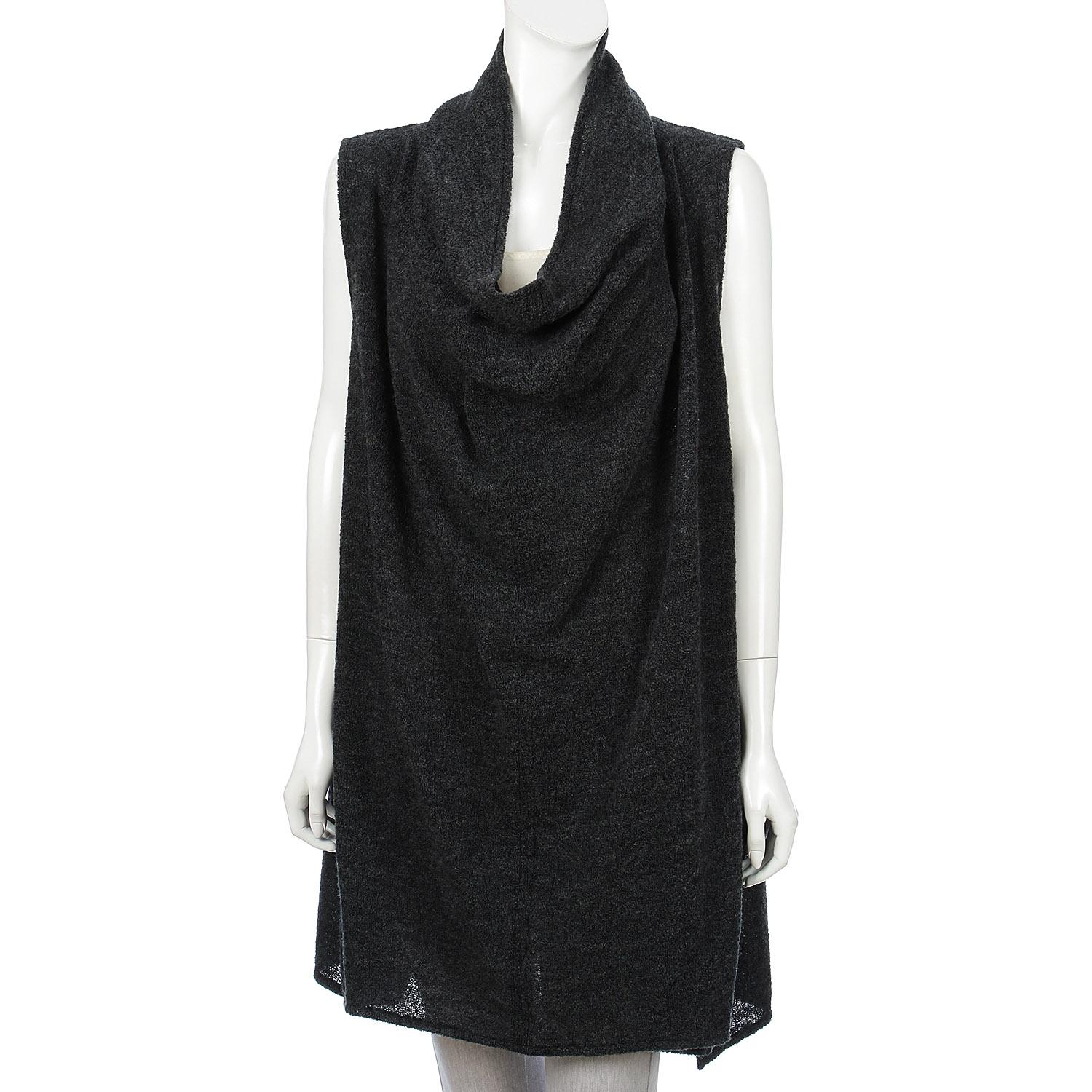jalanjalan Loop Knit Vest - Black - F (Free Size)