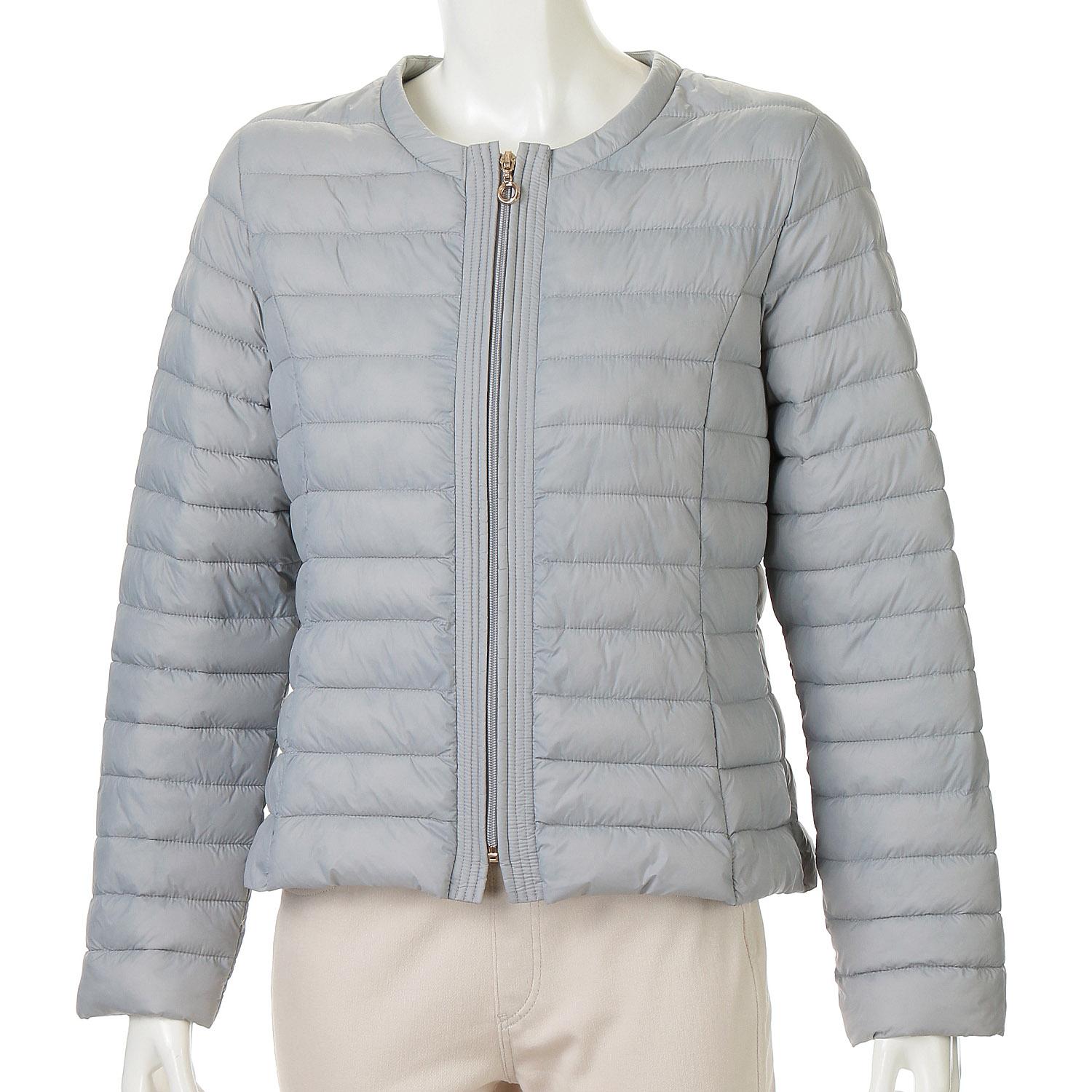 LAPIS ROUGE Fiber Down Short Jacket Ice Gray 11 Gou