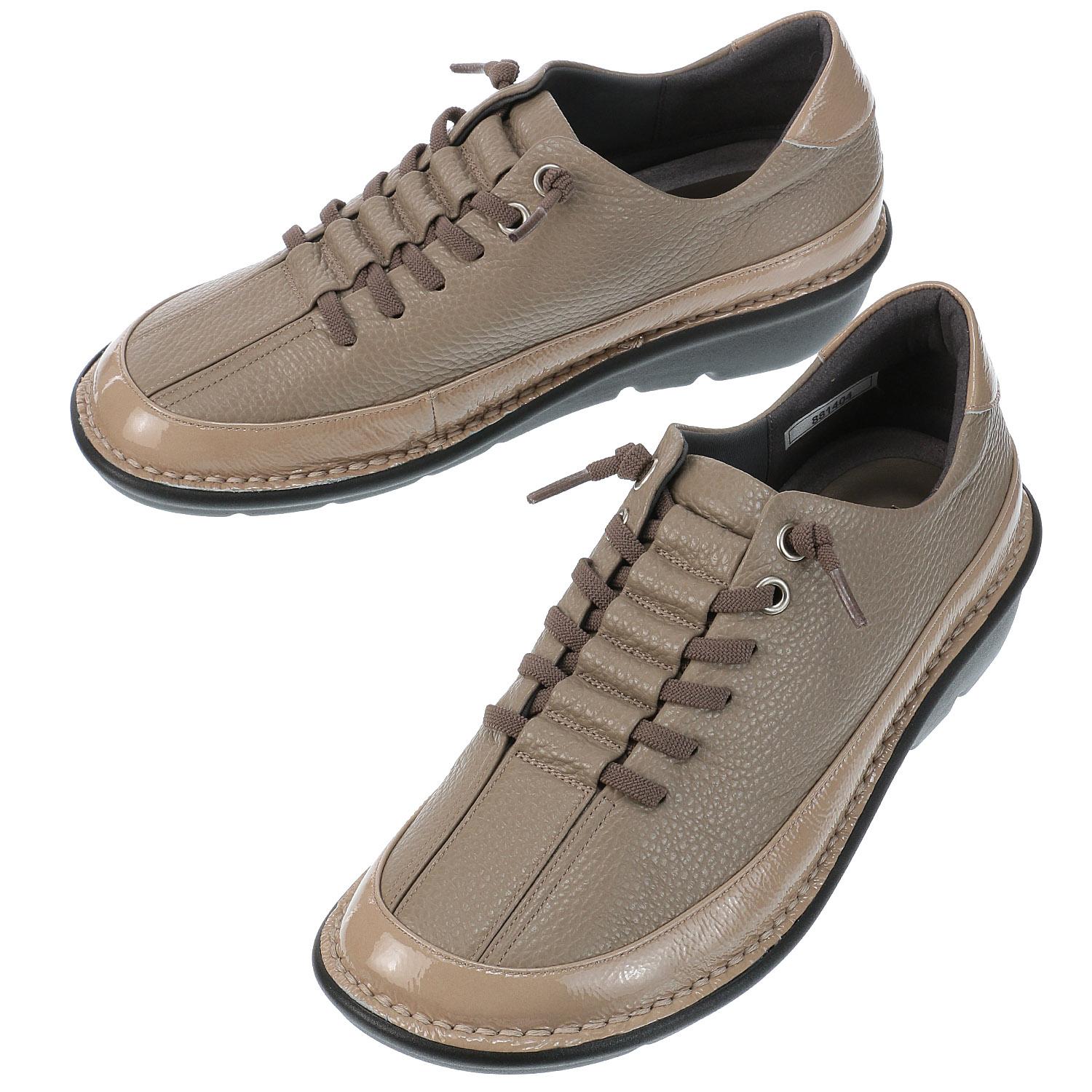Monet Town Casual Shoes 881404 Taupe 24.5 cm
