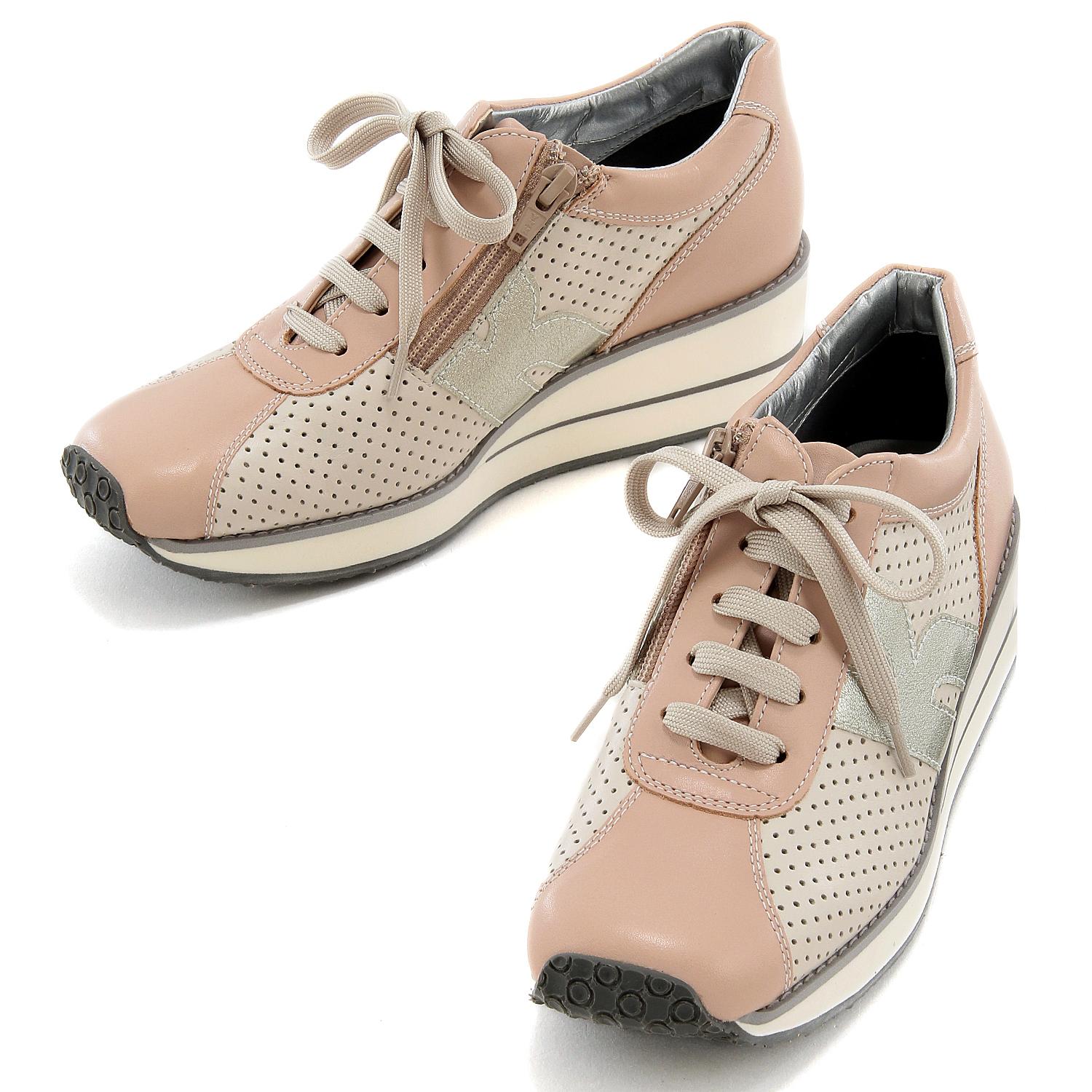 VITA NOVA Leather Sneakers 6967 Pale Pink 24.5 cm