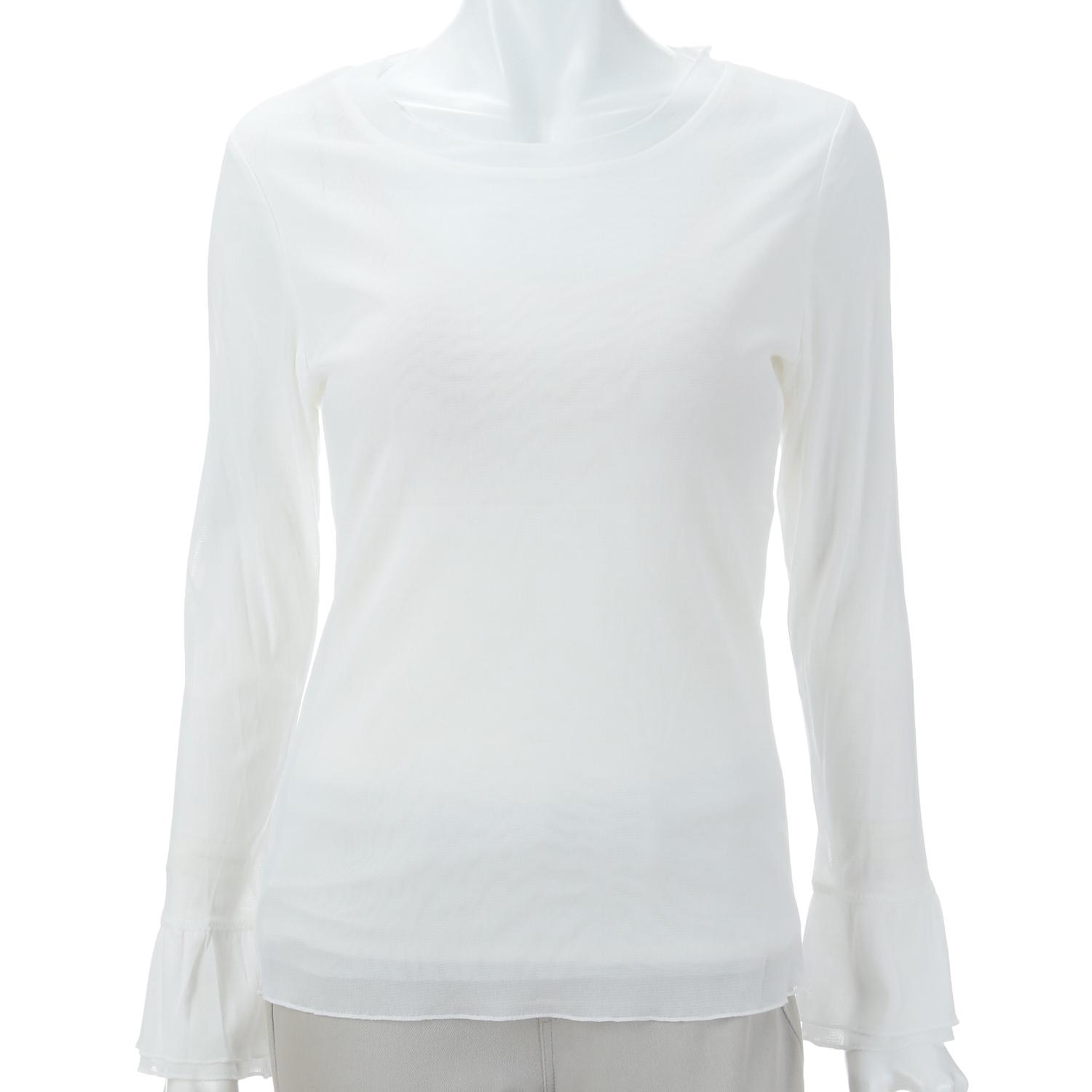 Super Beauty Crew Neck Power Mesh Pullover