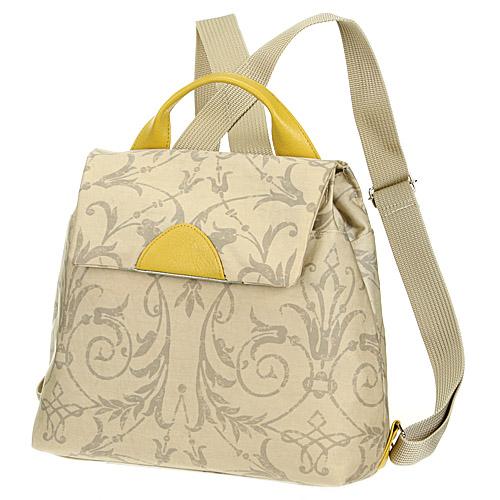 Arabesque Backpack Beige Mustard