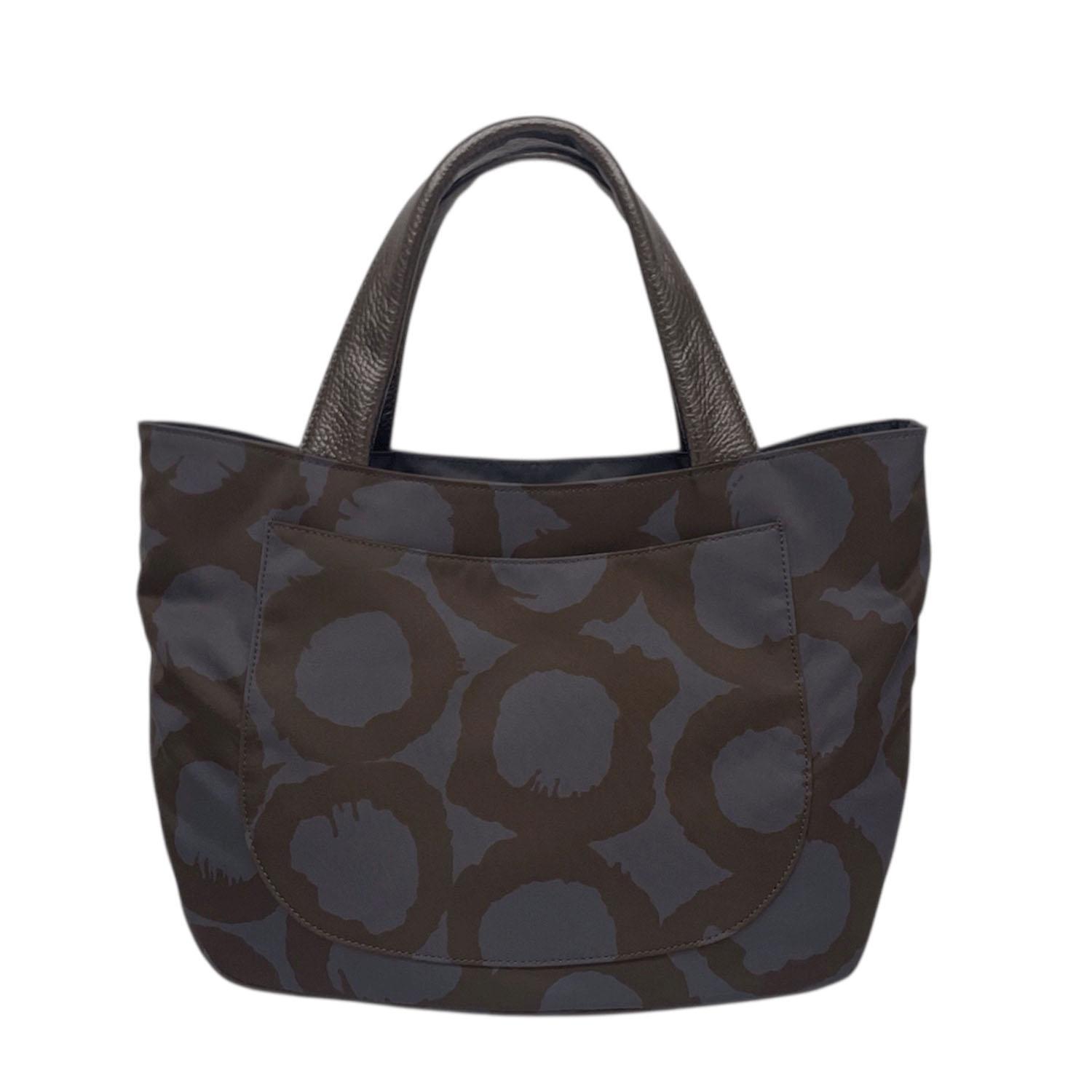 Circle Round Tote Bag - Chocolate - Chocolate