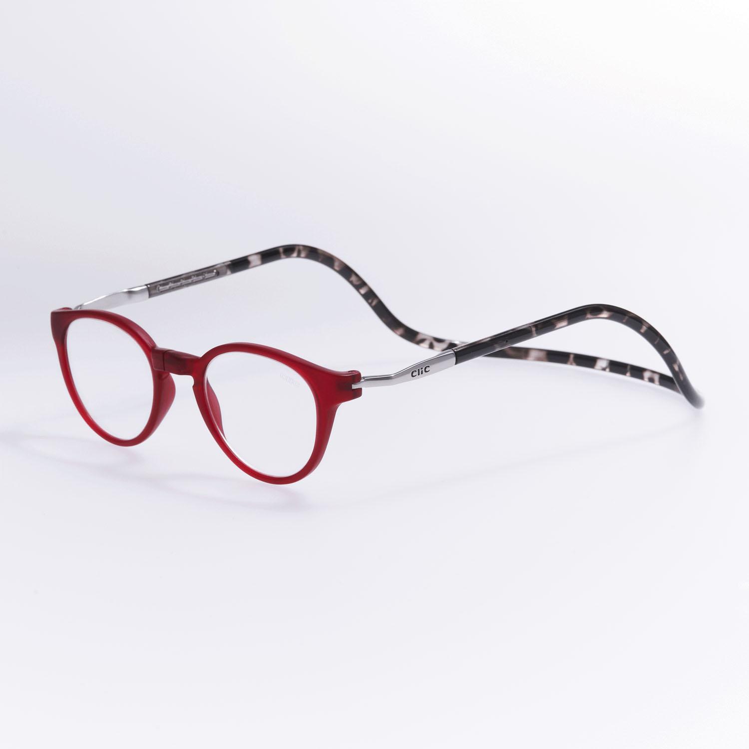 Click Pantos Matte Red, 2.5 diopters