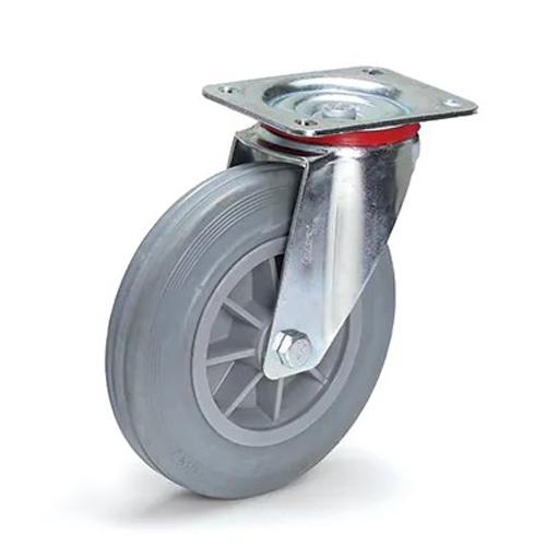 200mm Swivel Casters with Swivel Fittings/Rubber Tires EA986CG-200 1 piece