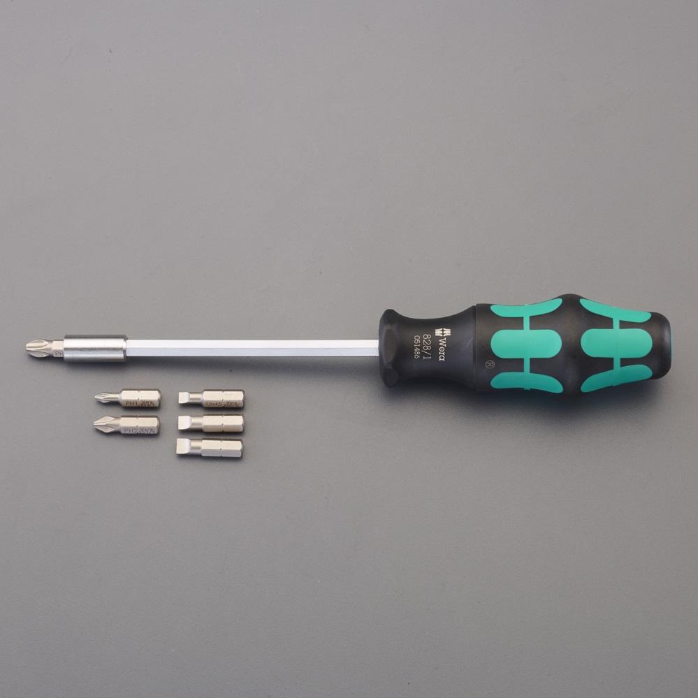 [+ー] Driver Bit Set (with handle)