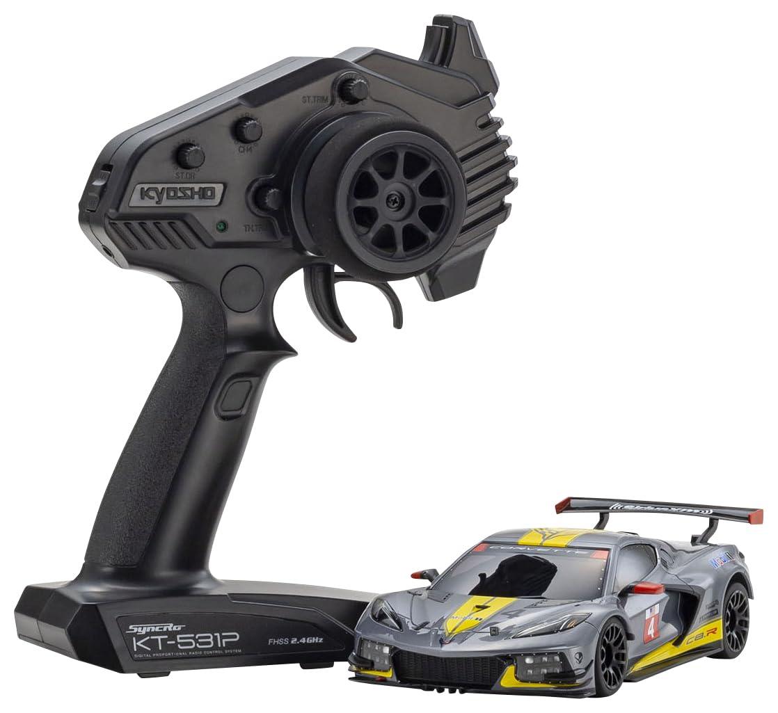 Kyosho Miniz RWD MR-04 Ready-to-Run Chevrolet Corvette C8.R Gunmetal Electric Radio Control 32356GM