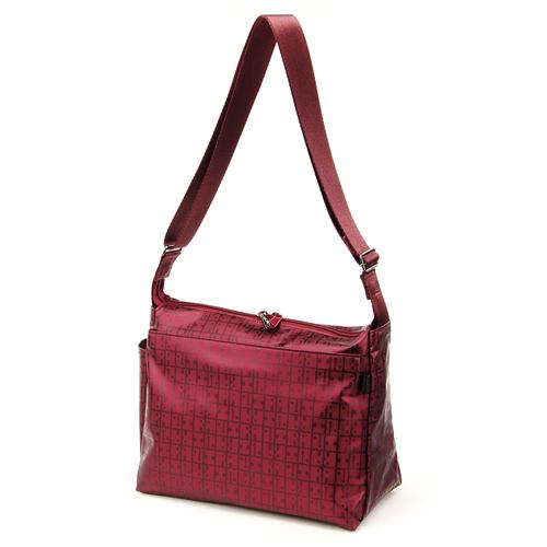 Kiki 2 Simple Square Pouch L Burgundy