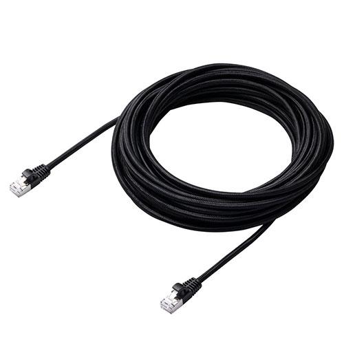 ELECOM Cat8 LAN Cable (High Durability) Optimal for High-Speed Optical Communication: 10 Gigabit Ethernet (10GBASE-T) 10m Black LD-OCM/BK100