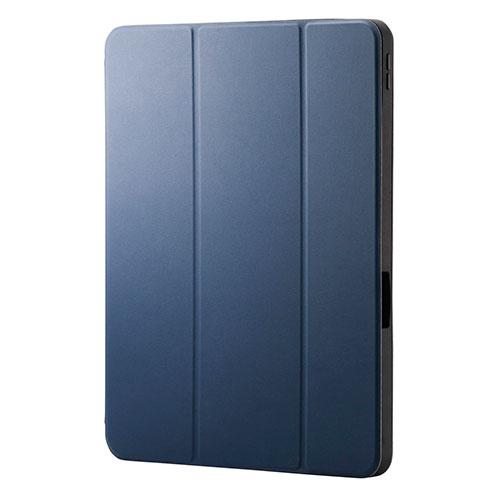 ELECOM 13-inch iPad Pro (M4) Flap Case Shock Absorption Pencil Storage Sleep Mode Compatible Navy TB-A25PLSANV