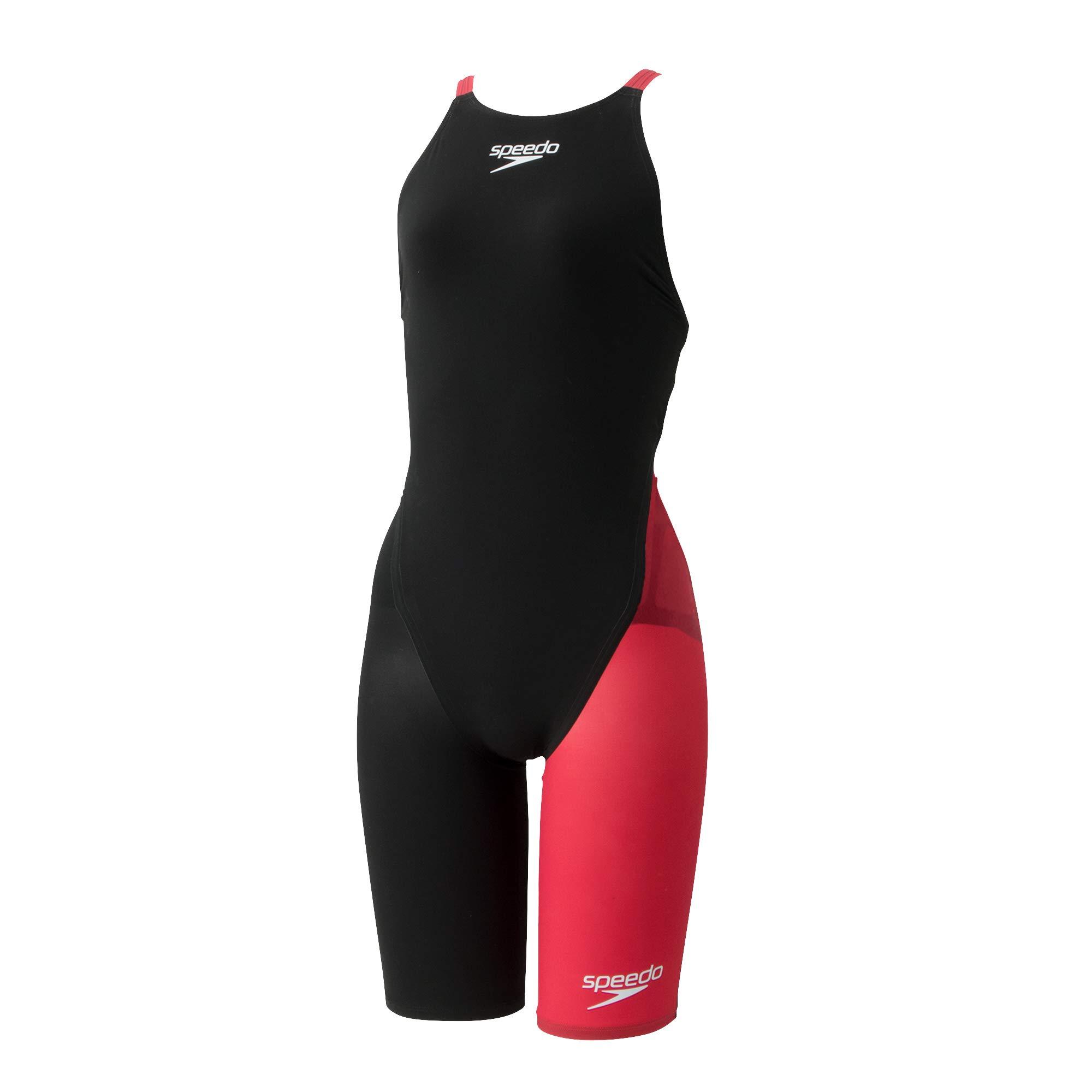 Speedo Fastskin Pro III Openback Kneeskin Girls' Swimming Suit SCG12101F Black/Red 150
