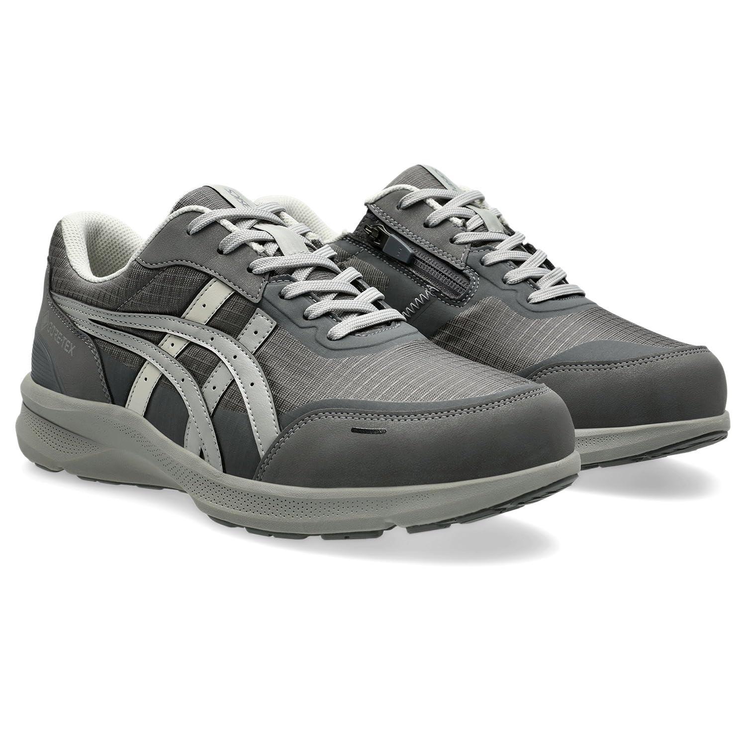 [Wellness Walker] Walking Shoes ASICS Walking GORE-TEX Waterproof Barefoot Walker with Zipper Men's Gray/Light Gray 020 24.0 cm