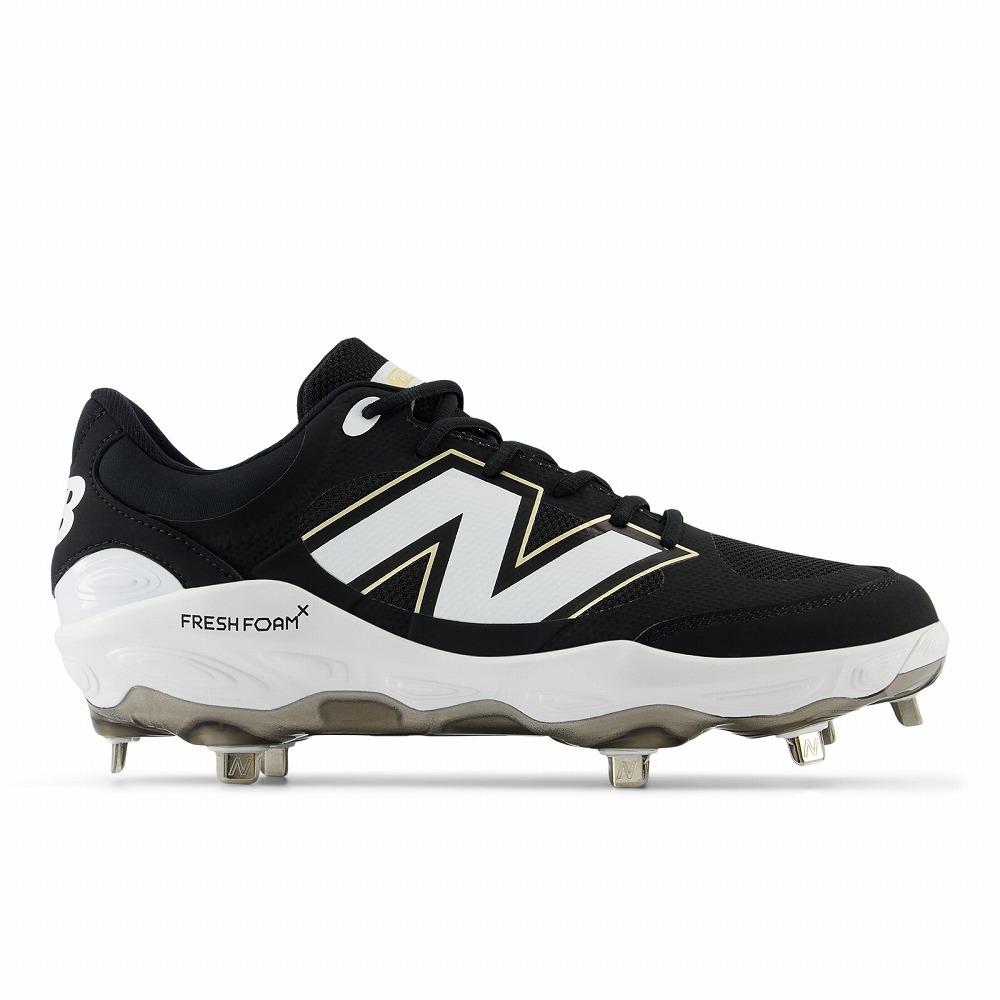 New Balance Baseball Spikes Metal Studs L3000BK72E FRESH FOAM X Metal Spikes (Black/27.0/Men's)
