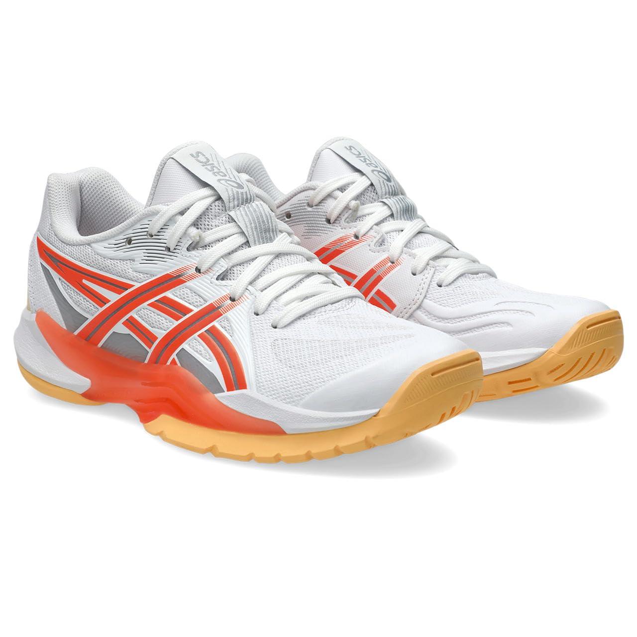 [ASICS] Handball Shoes POWERBREAK FF 1072A104 Women's 102 (White/Vivid Coral) 23.5 cm E