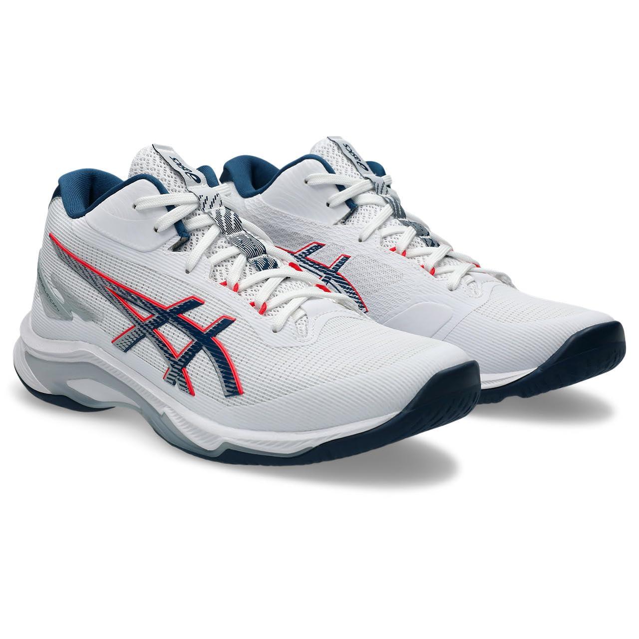 [ASICS] Volleyball Shoes NETBURNER BALLISTIC FF MT 4 1053A071 Unisex Adult 101 (White/Mako Blue) 26.5 cm 2E