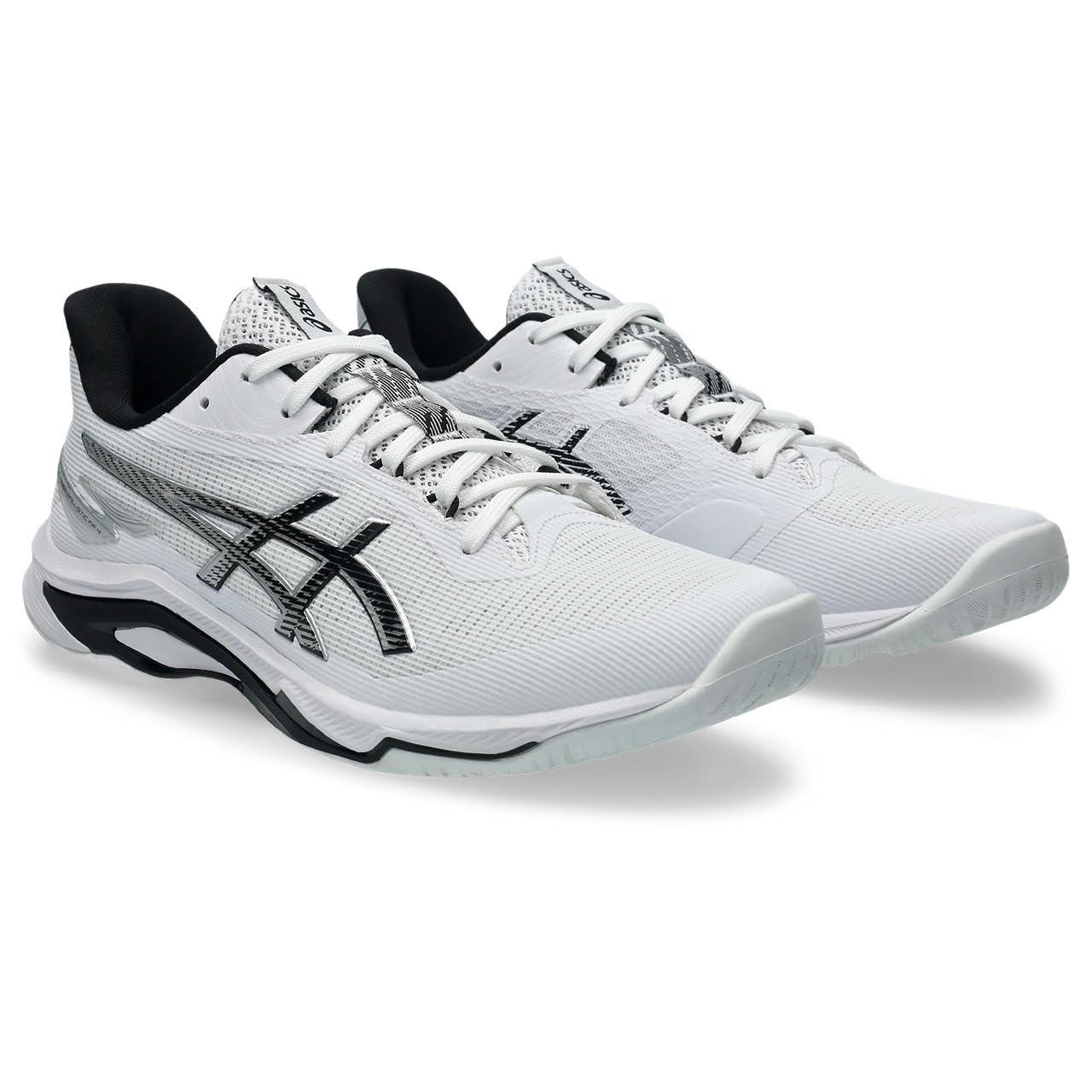 [ASICS] Volleyball Shoes NETBURNER BALLISTIC FF 4 1053A070 Unisex Adult 100 (White/Black) 26.5 cm 2E