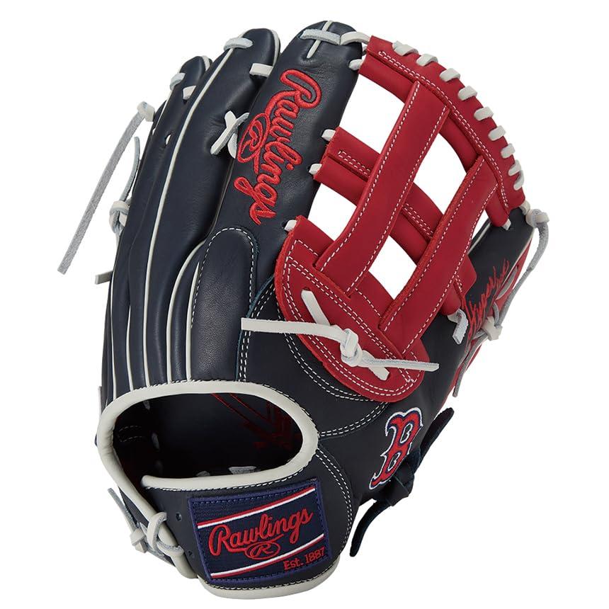 Rawlings Baseball Glove Softball HYPER TECH MLB TEAM GR5HTMY719 Outfielder's Glove Red Sox 12.75 Inch ※Right-Handed