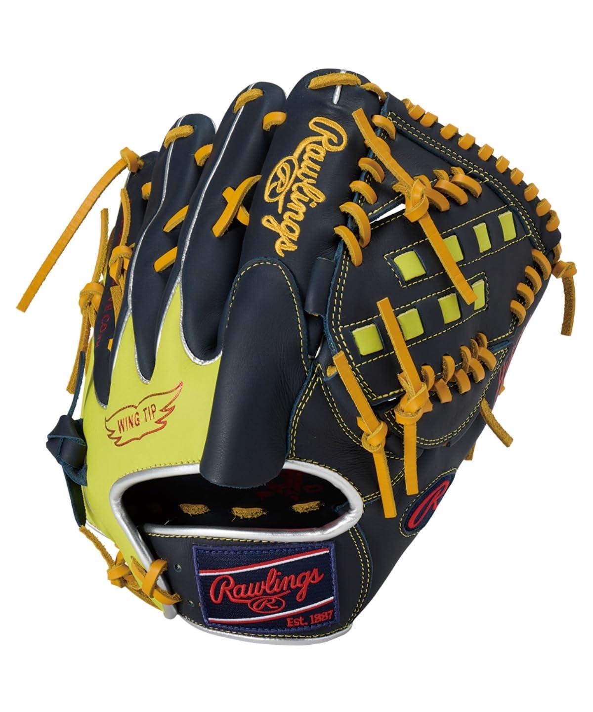 Rawlings Baseball Glove Softball HYPER TECH COLOR SYNC GR5FHTCA15W Pitcher's Glove Navy/Orange 11.75 Inch ※Right-handed
