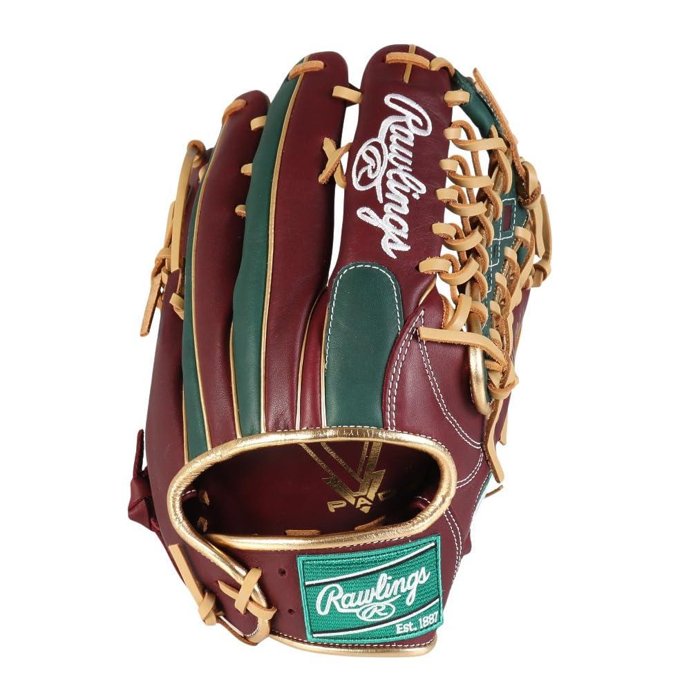 Rawlings Baseball Glove Softball HYPER TECH COLOR SYNC GR5FHTCY719 Outfielder's Glove Sherry/D Green 12.75 Inch *For Right-Handed Throwers