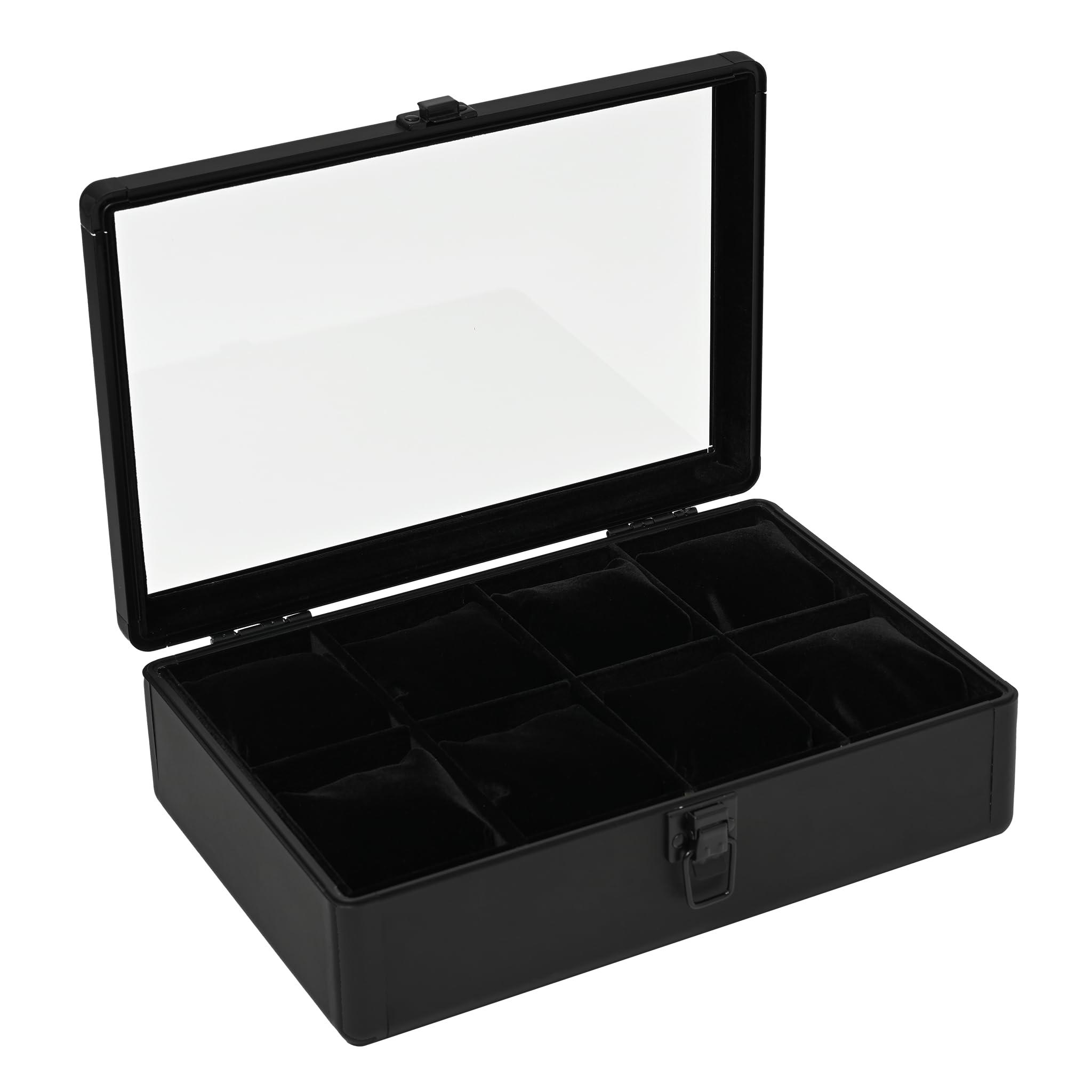 Esprima Premium Watch Box for 8 Watches Store Your Watches Beautifully Luxurious Design Black SE54030BK