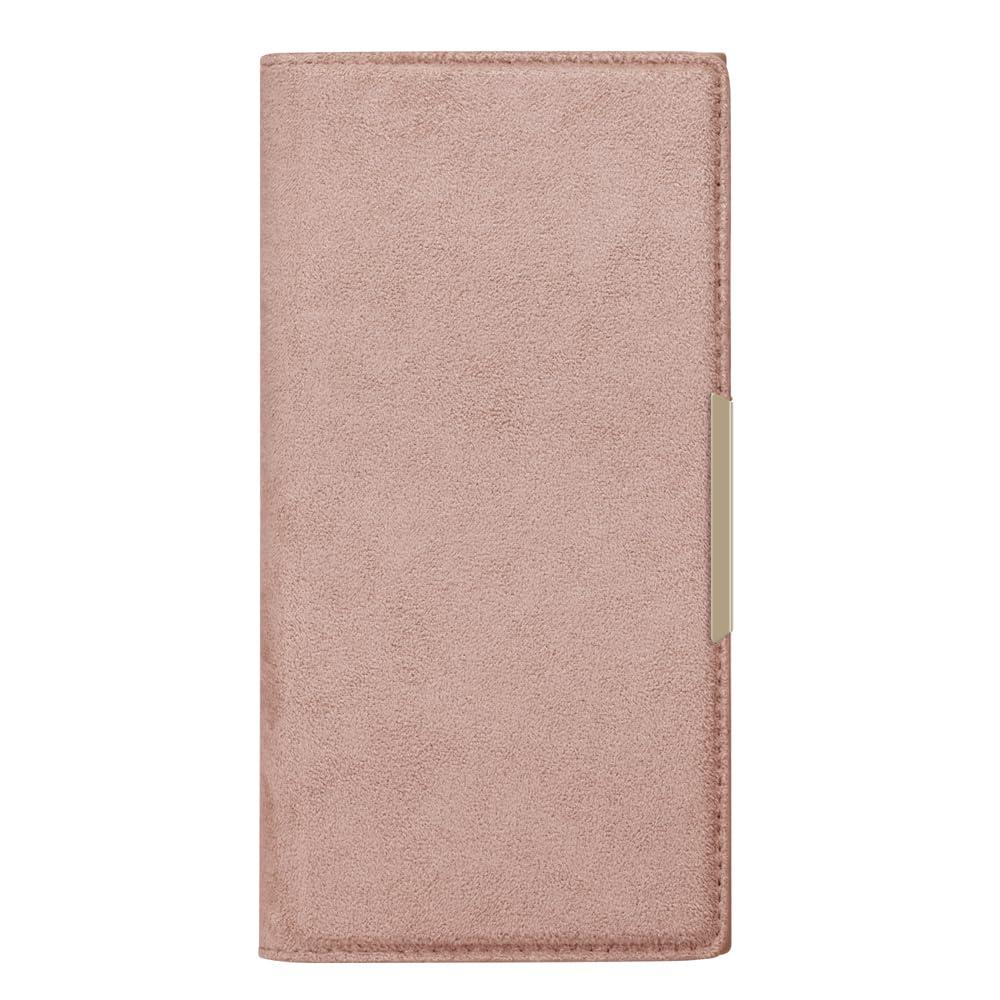PGA iPhone 16e MagSafe Compatible Clear Flip Case Built-in MagSafe-Compatible Metal Ring Suede-Like/Pink PG-25KMC03PK