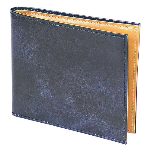 Gadget Link FRUH Ilcia Leather Smart Short Wallet Crafted from premium Italian leather with a luxurious feel Navy GL037