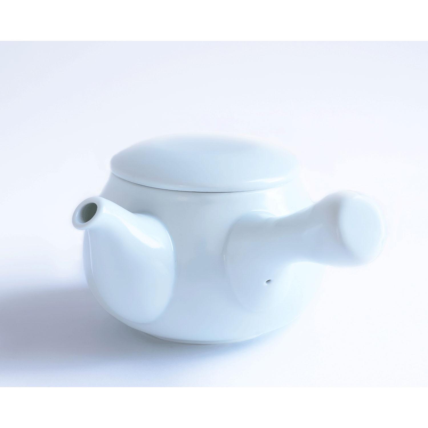 New Structure Teapot Ocha Fuku Teapot 01 White (Gepaku)