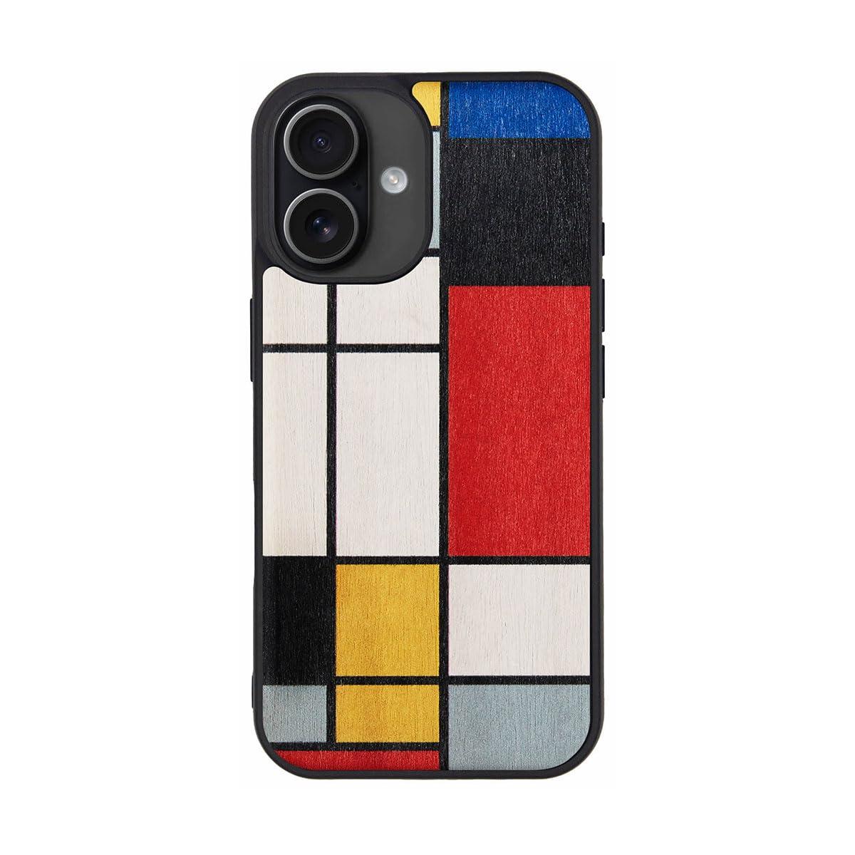 Man & Wood Natural Wood Case for iPhone 17 Mondrian Wood I28103i17