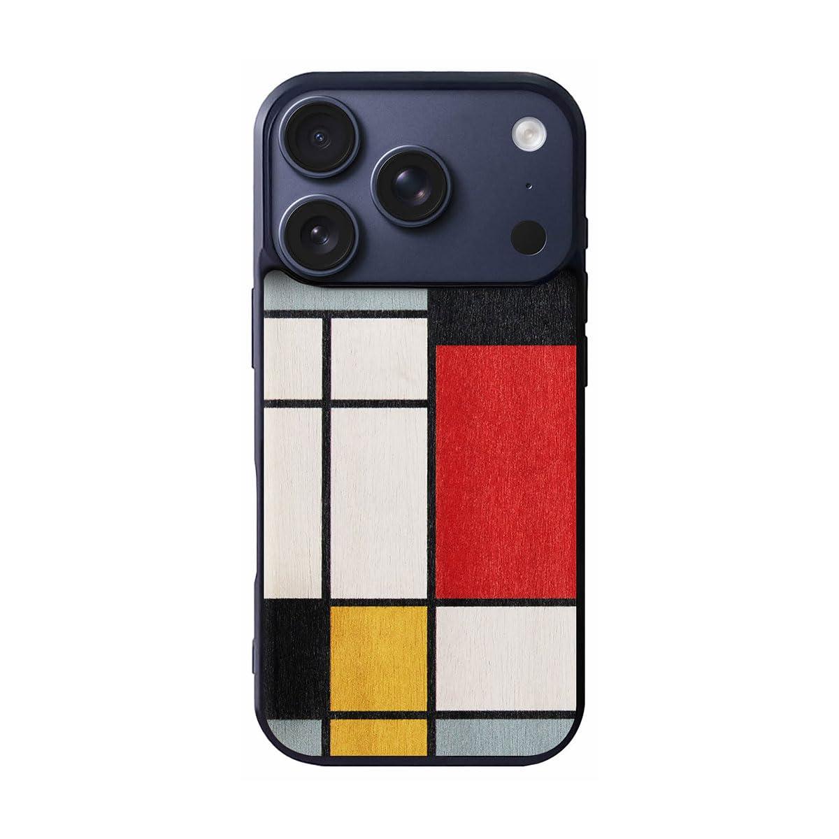 Man & Wood Natural Wood Case for iPhone 16 Pro Mondrian Wood I28105i16PR