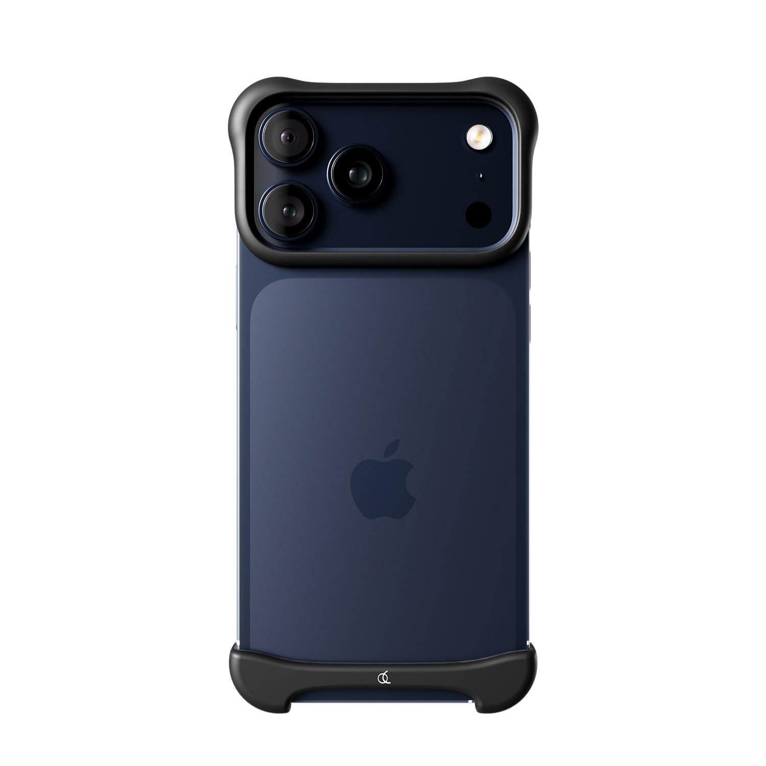 Arc Pulse iPhone 17 Pro Case Aluminum Bumper [ Aerospace-Grade A7075 Aluminum Alloy Ultra-Duralumin Impact-Resistant Shock-Absorbing Dual-Layer Slide-On Installation Magsafe Compatible ] Aluminum Matte Black AC28...