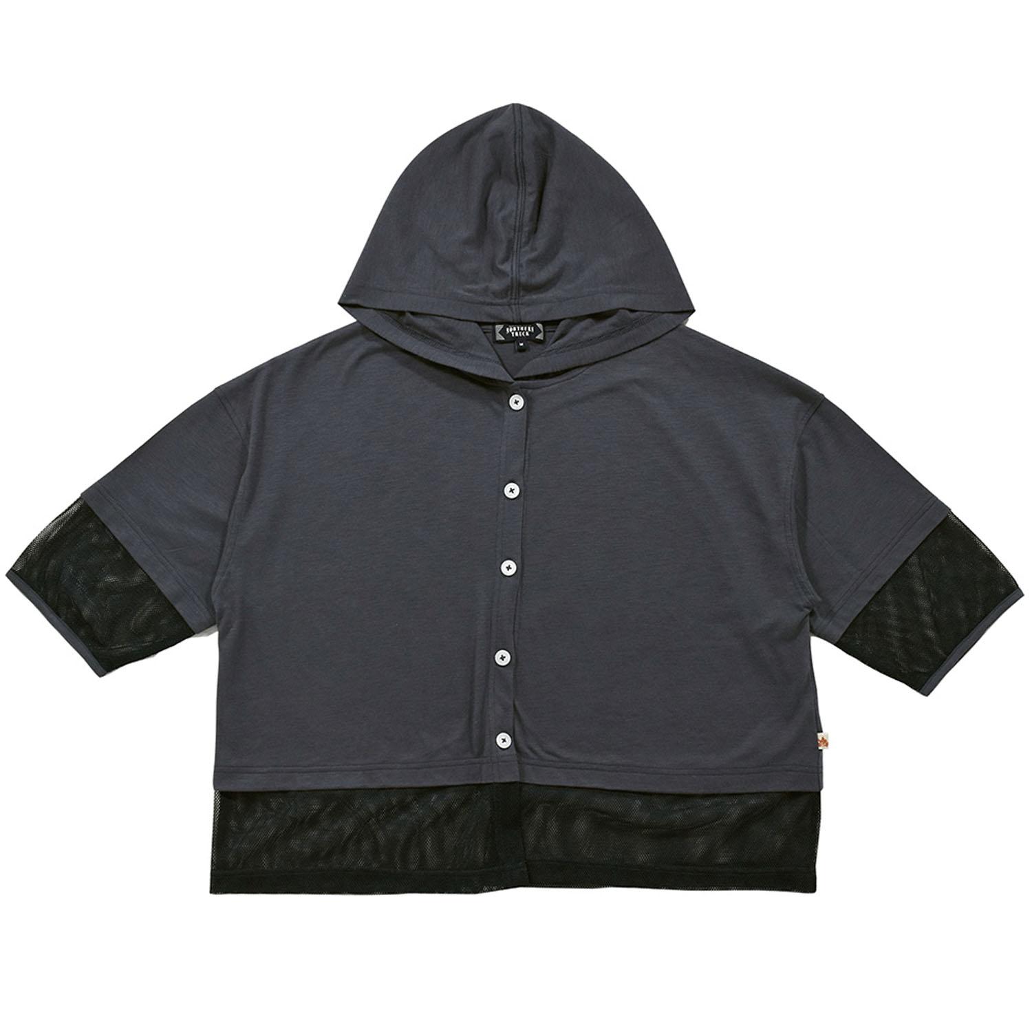 Northern Truck Mixed-Material Hoodie Charcoal M