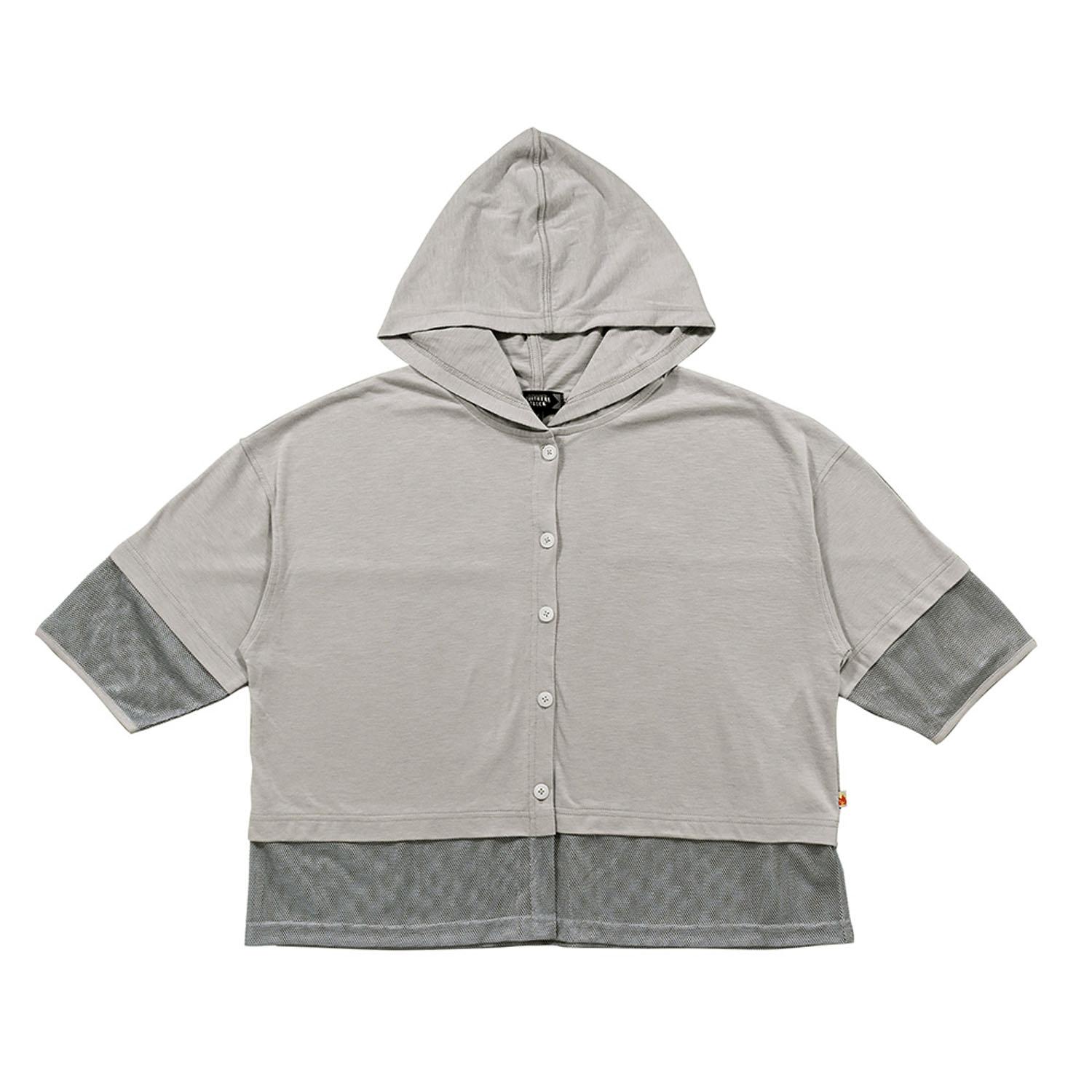 Northern Truck Mixed-Material Combi Hoodie Light Gray L