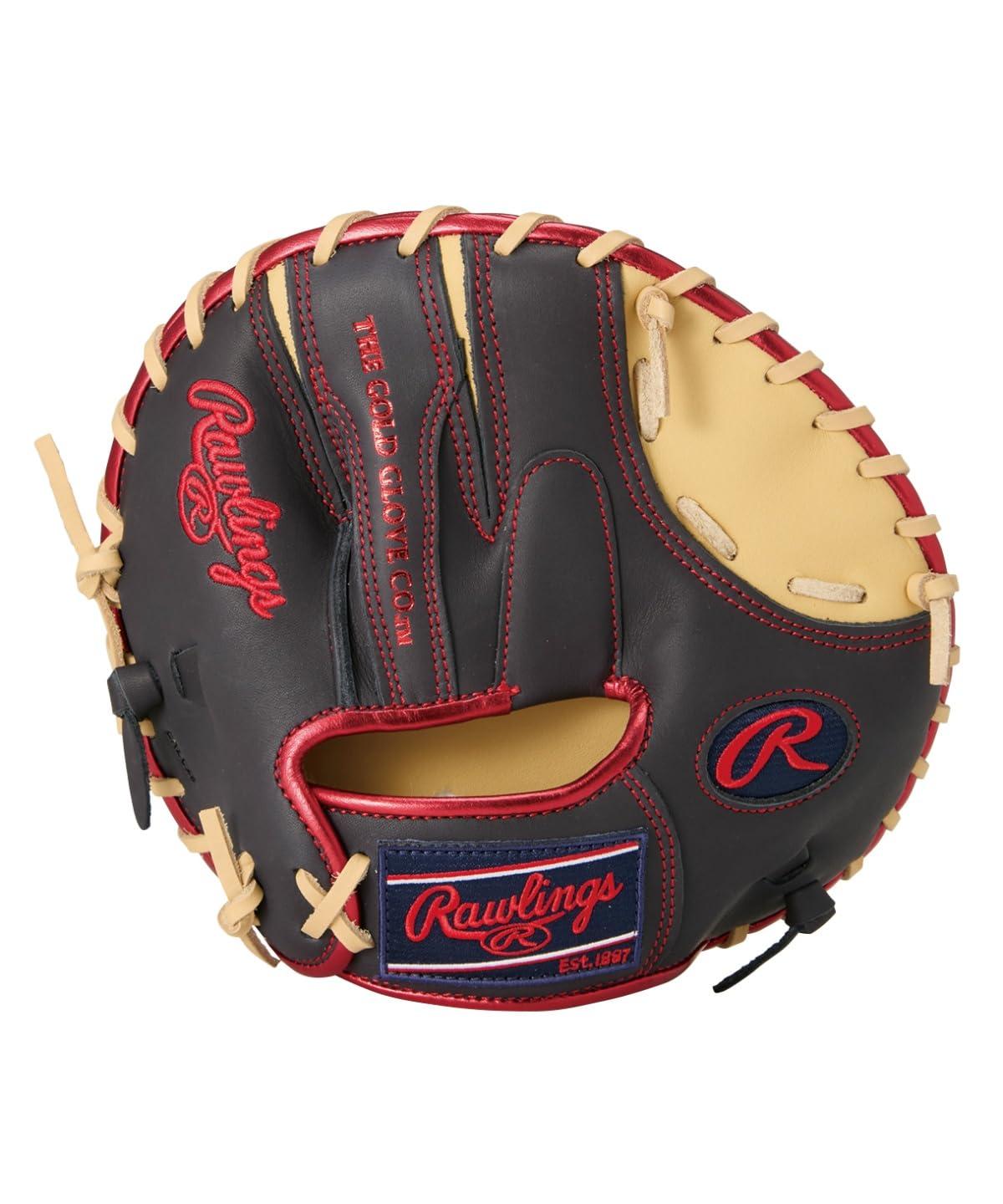 Rawlings Baseball Glove, Hardball, Adult Size T, GAMER TRAINING GH5GT2, Camel/Navy [Training Use] ※Right-handed (worn on left hand)