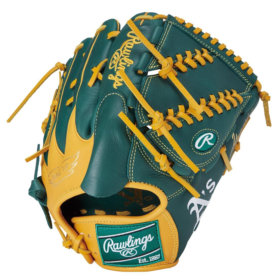 Rawlings Baseball Glove Softball Adult HYPER TECH MLB TEAM GR5HTMA15W Athletics [Pitcher's Glove] Size 11.75 ※Right-handed (Left-hand wear)