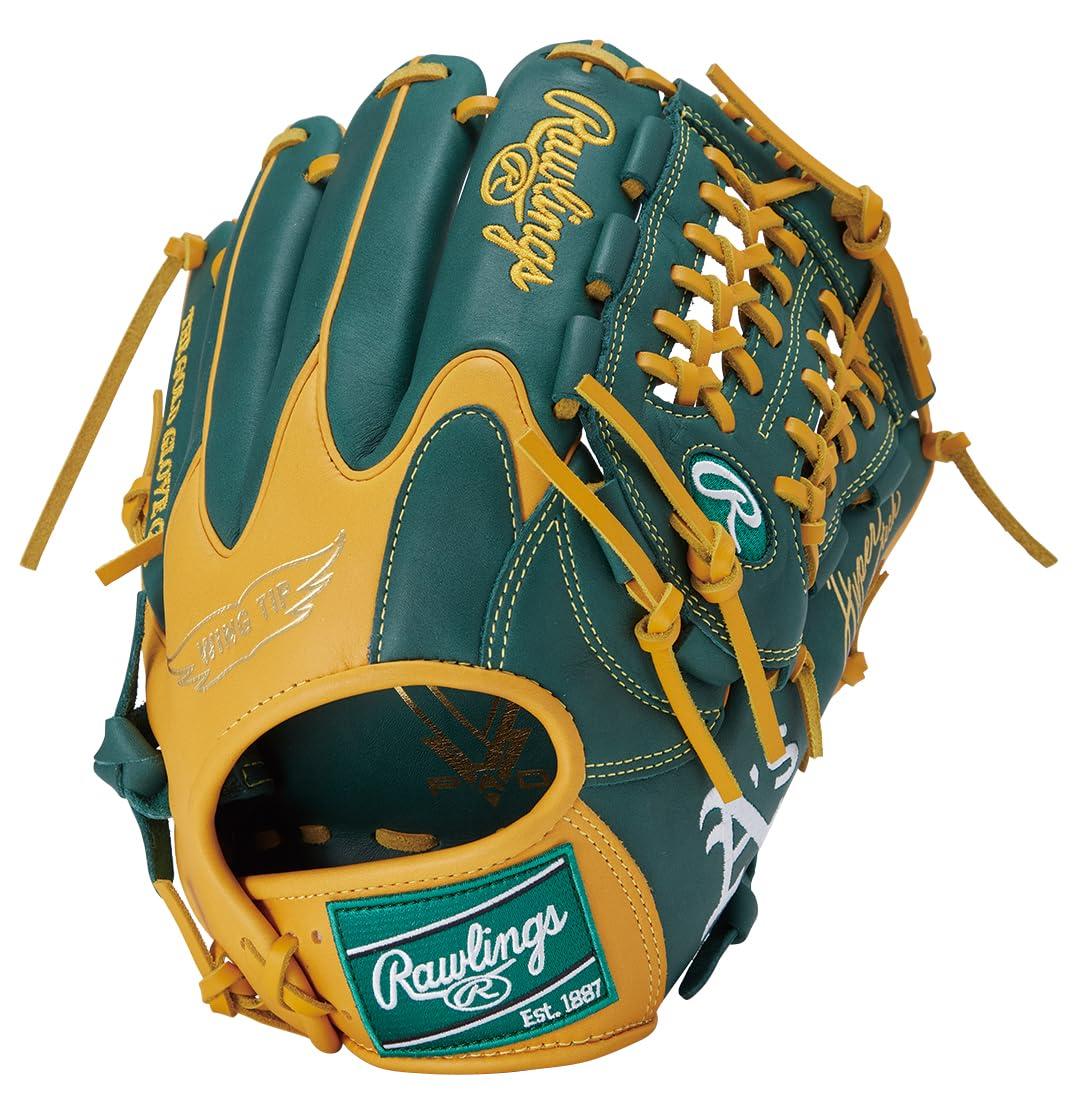 Rawlings Baseball Glove Softball Adult HYPER TECH MLB TEAM GR5HTMN55W Athletics [All-Fielder] Size 11.75 ※Right-handed (Left-hand wear)
