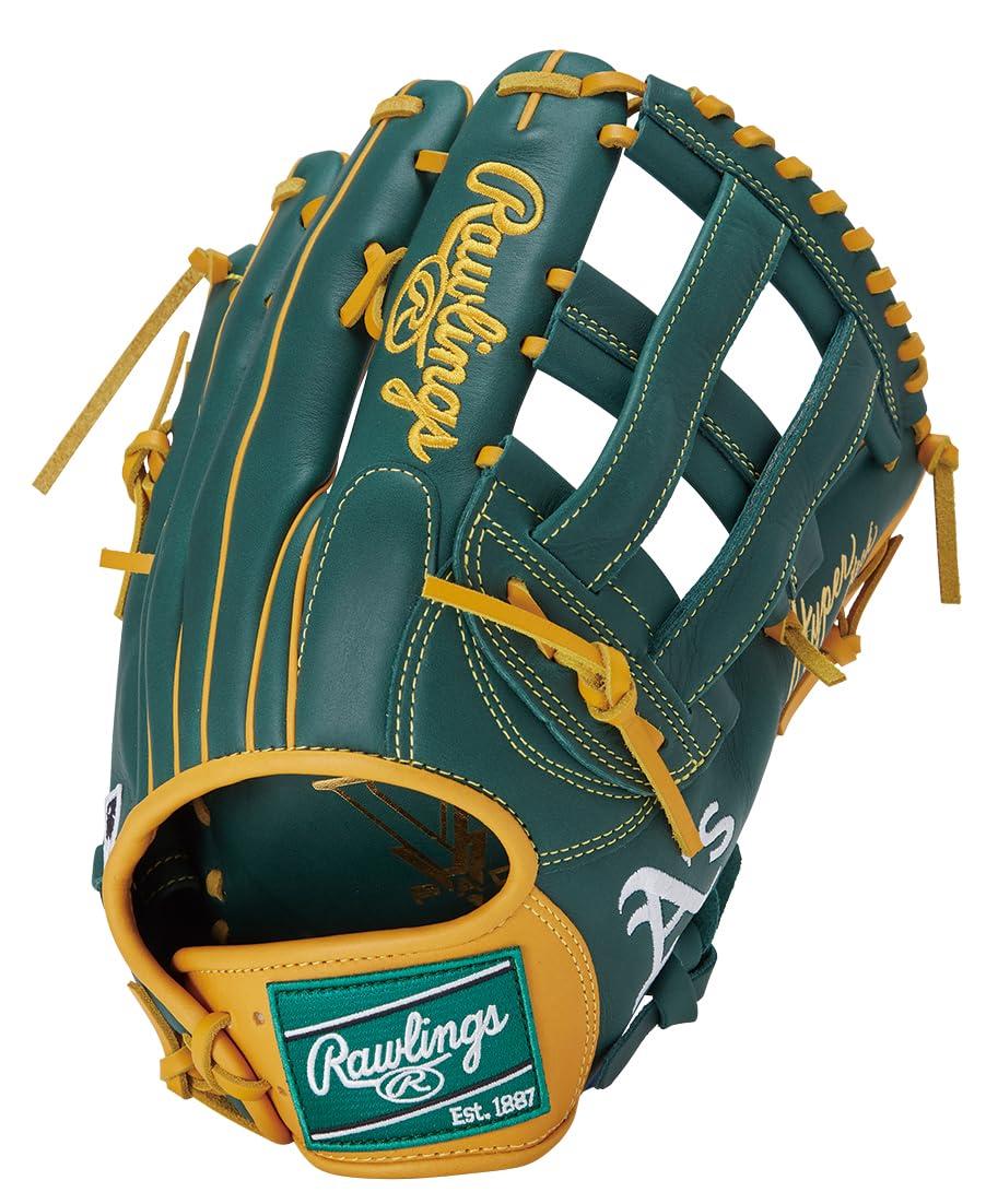 Rawlings Baseball Glove Softball Adult HYPER TECH MLB TEAM GR5HTMY719 Athletics [Outfielder] Size 12.75 ※Right-handed (Left-hand wear)